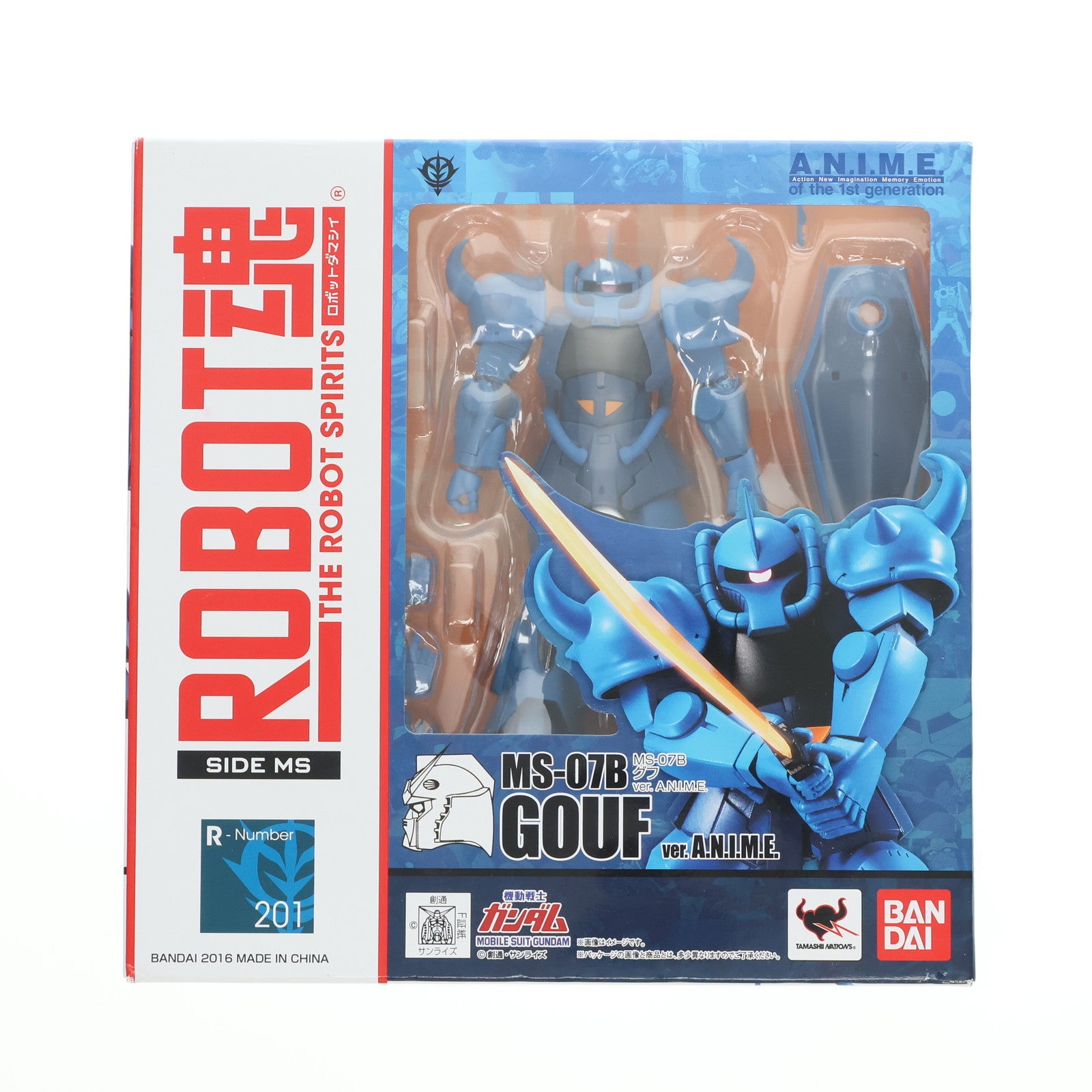 【中古即納】[FIG] ROBOT魂(SIDE MS) MS-07B グフ ver. A.N.I.M.E. 機動戦士ガンダム 完成品 可動フィギュア バンダイ(20160722)