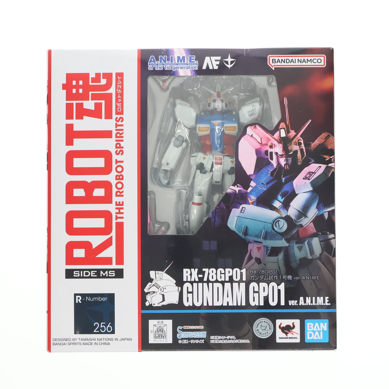 【中古即納】[FIG] ROBOT魂(SIDE MS) RX-78GP01 ガンダム試作1号機 ver. A.N.I.M.E. 機動戦士ガンダム0083 STARDUST MEMORY 完成品 可動フィギュア バンダイスピリッツ(20190720)