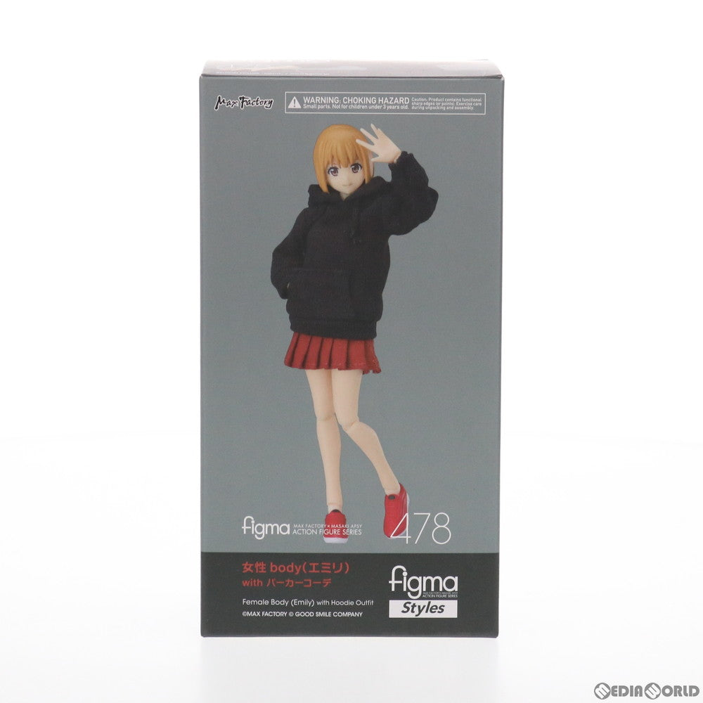 【中古即納】[FIG] figma(フィグマ) 478 女性body(エミリ) with パーカーコーデ figma styles(フィグマ スタイルズ) 完成品 可動フィギュア(20210627)
