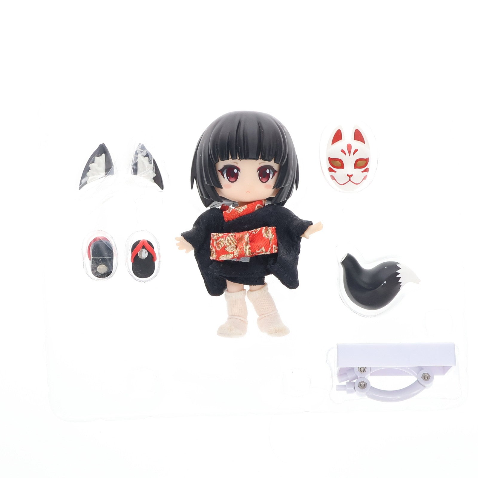 【中古即納】[FIG] キューポッシュフレンズ くろきつね-黒狐- 完成品 可動フィギュア(ADE68) コトブキヤ(20190621)