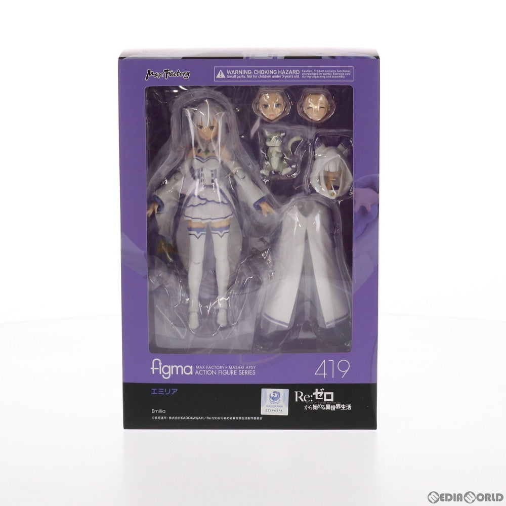【中古即納】[FIG] figma(フィグマ) 419 エミリア Re:ゼロから始める異世界生活 完成品 可動フィギュア マックスファクトリー(20190830)