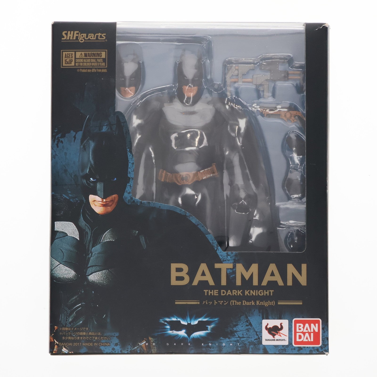 【中古即納】[FIG] S.H.Figuarts(フィギュアーツ) バットマン(The Dark Knight)(ダークナイト) 完成品 可動フィギュア バンダイ(20170623)