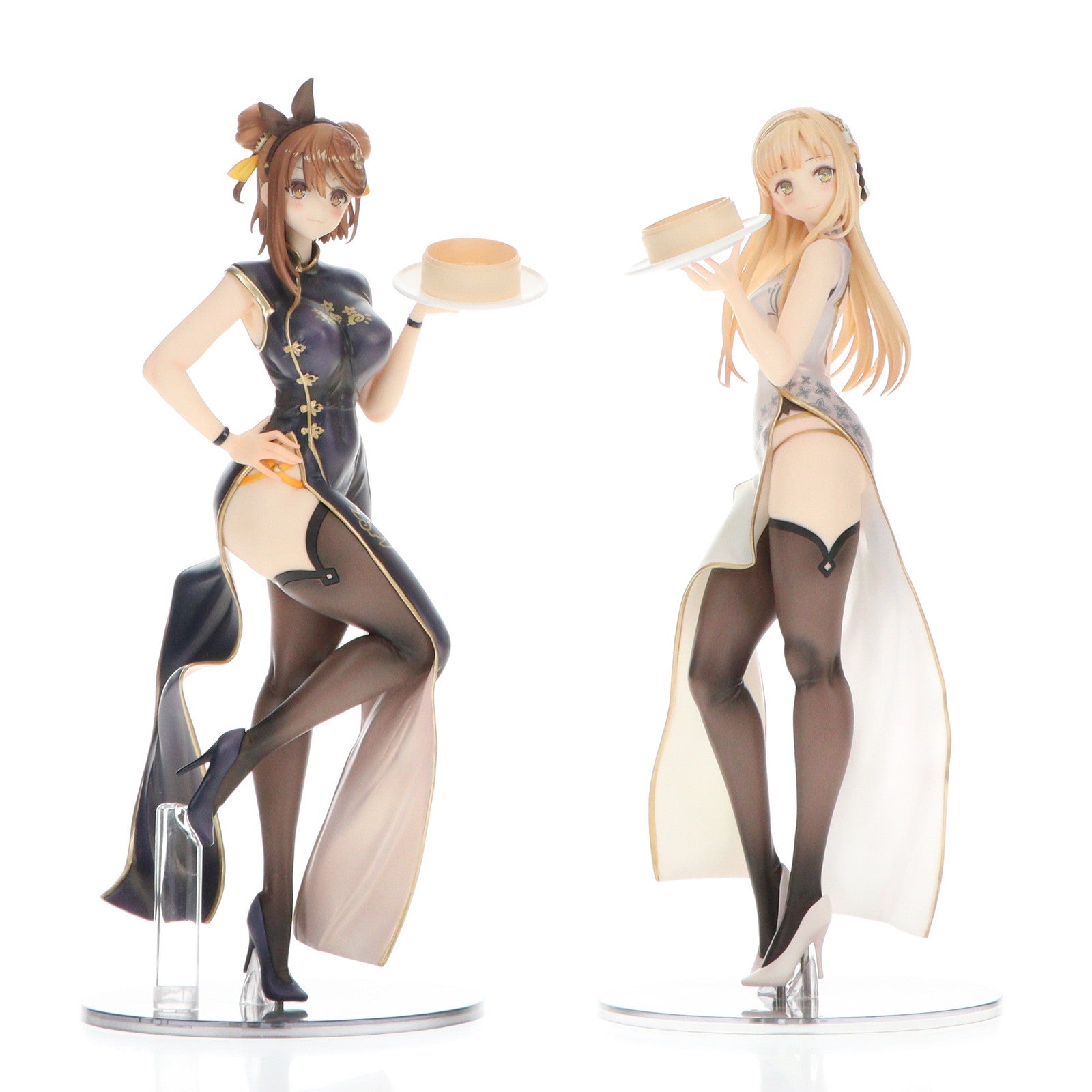 【中古即納】[FIG] ライザ&クラウディア チャイナドレスVer. ライザのアトリエ2 ～失われた伝承と秘密の妖精～ 1/6 完成品 フィギュア 一部店舗&オンラインショップ限定 Phat!(ファット・カンパニー)(20250331)
