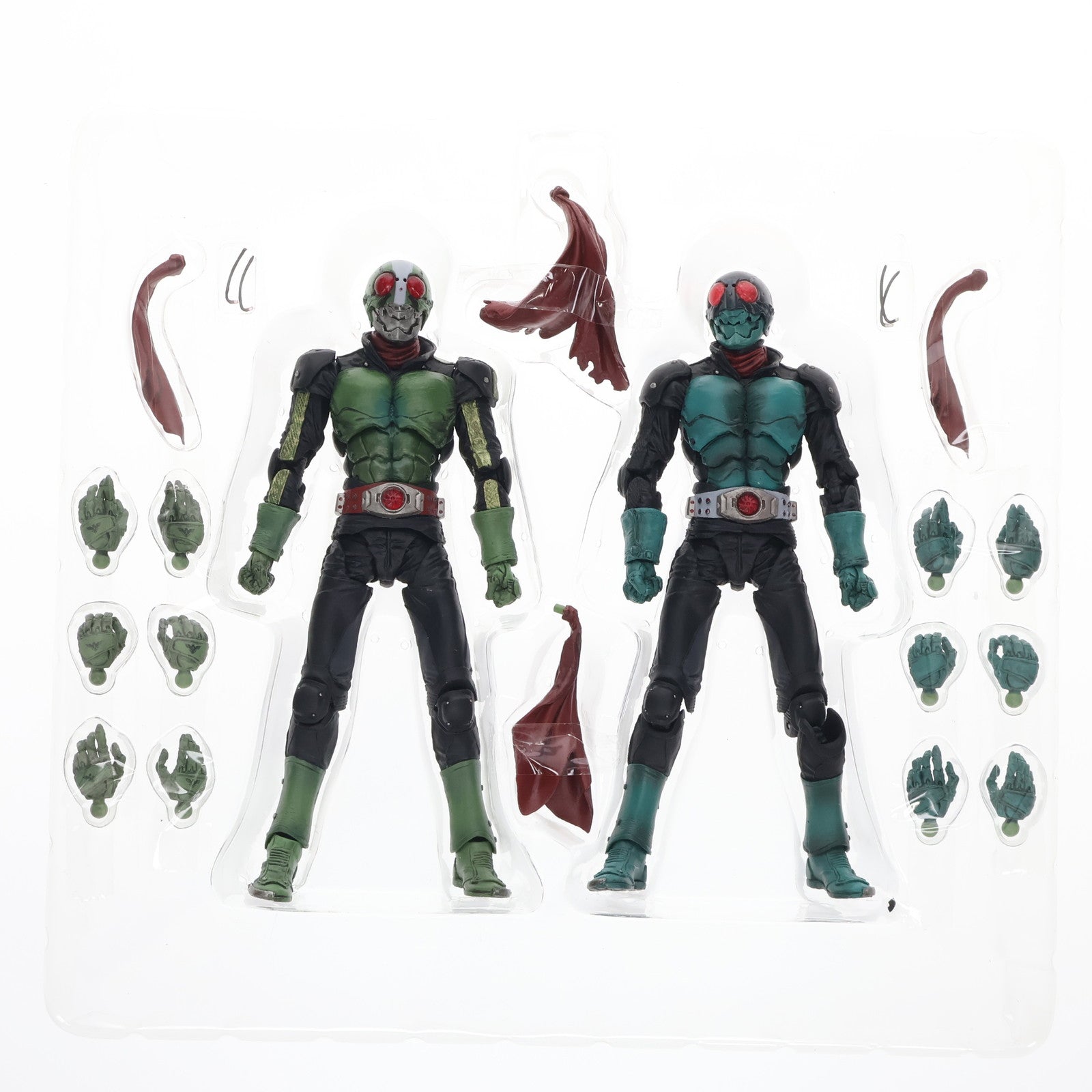 【中古即納】[FIG] MOVIE REALIZATION 仮面ライダー1号・2号(仮面ライダーTHE FIRST) 完成品 可動フィギュア バンダイ(20060527)