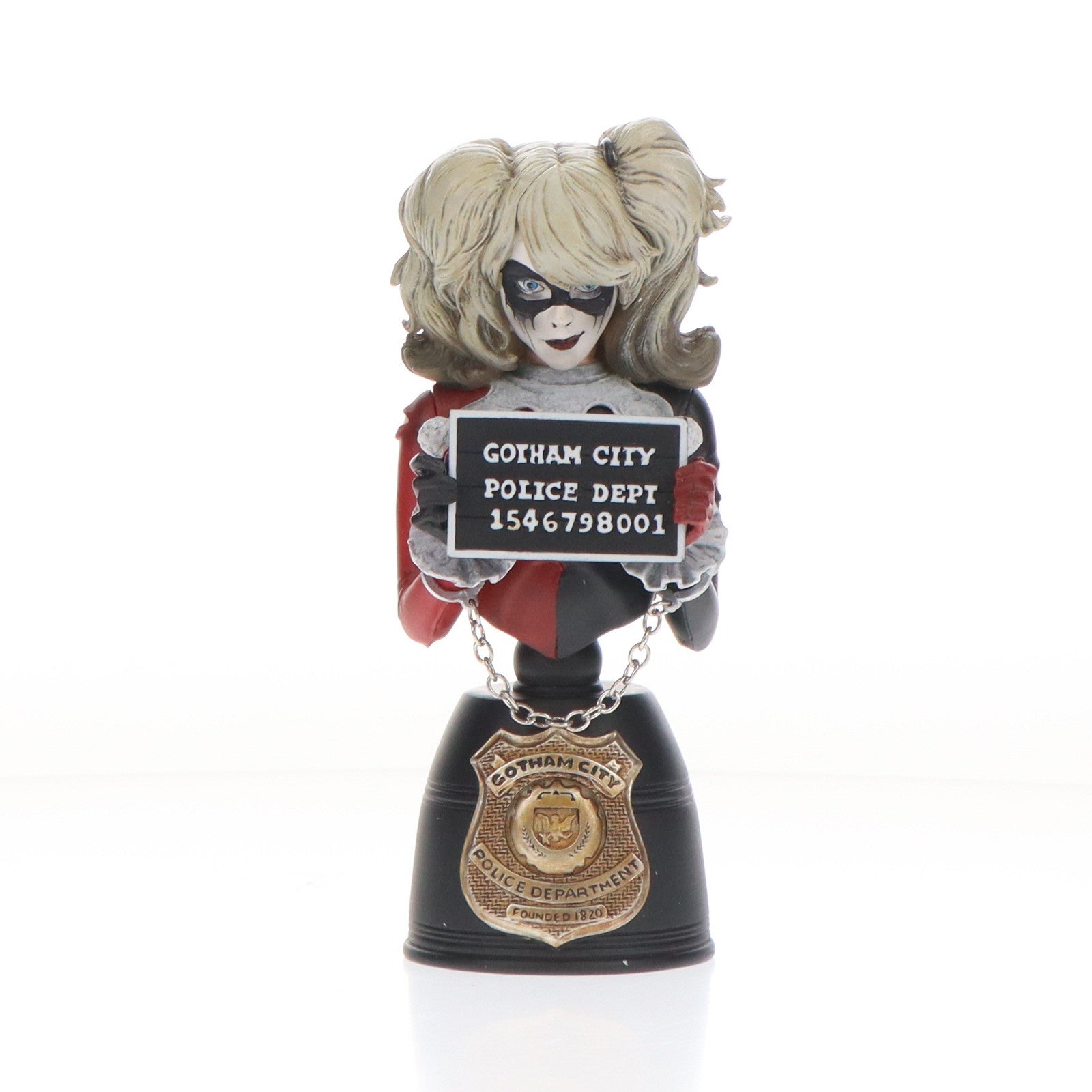 【中古即納】[FIG] ミニバスト 逮捕記録ショット #01 ハーレイ・クイン DCコミックス 完成品 フィギュア CRYPTOZOIC(クリプトゾイック)(20230426)