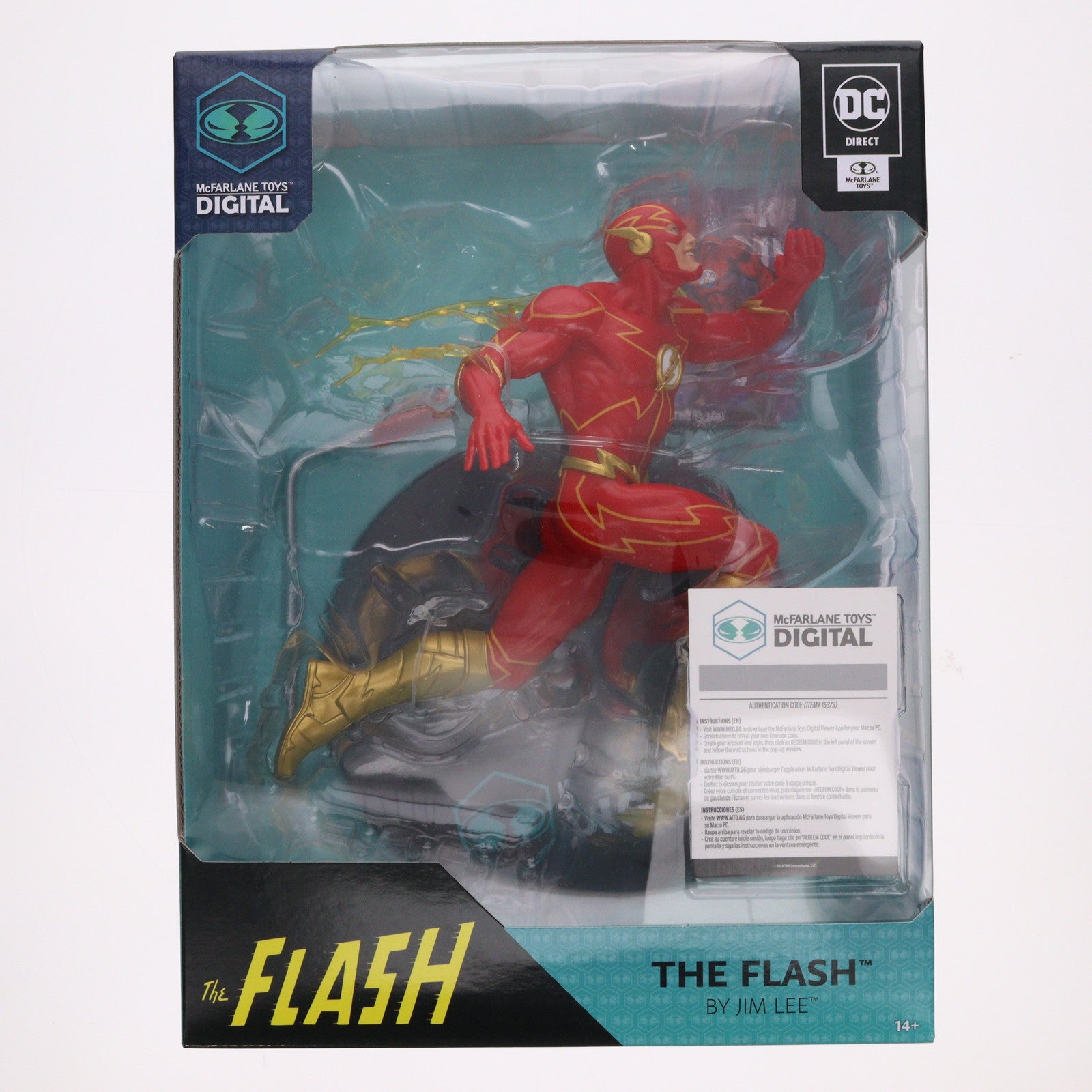 【中古即納】[FIG] DCダイレクト 12インチ・ポーズドスタチュー フラッシュ by ジム・リー[コミック] 完成品 フィギュア マクファーレン・トイズ(20240630)