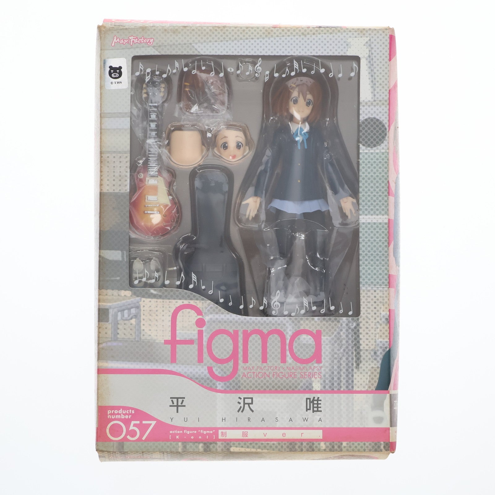 【中古即納】[FIG] figma(フィグマ) 057 平沢唯(ひらさわゆい) 制服Ver. けいおん! 完成品 可動フィギュア マックスファクトリー(20100930)