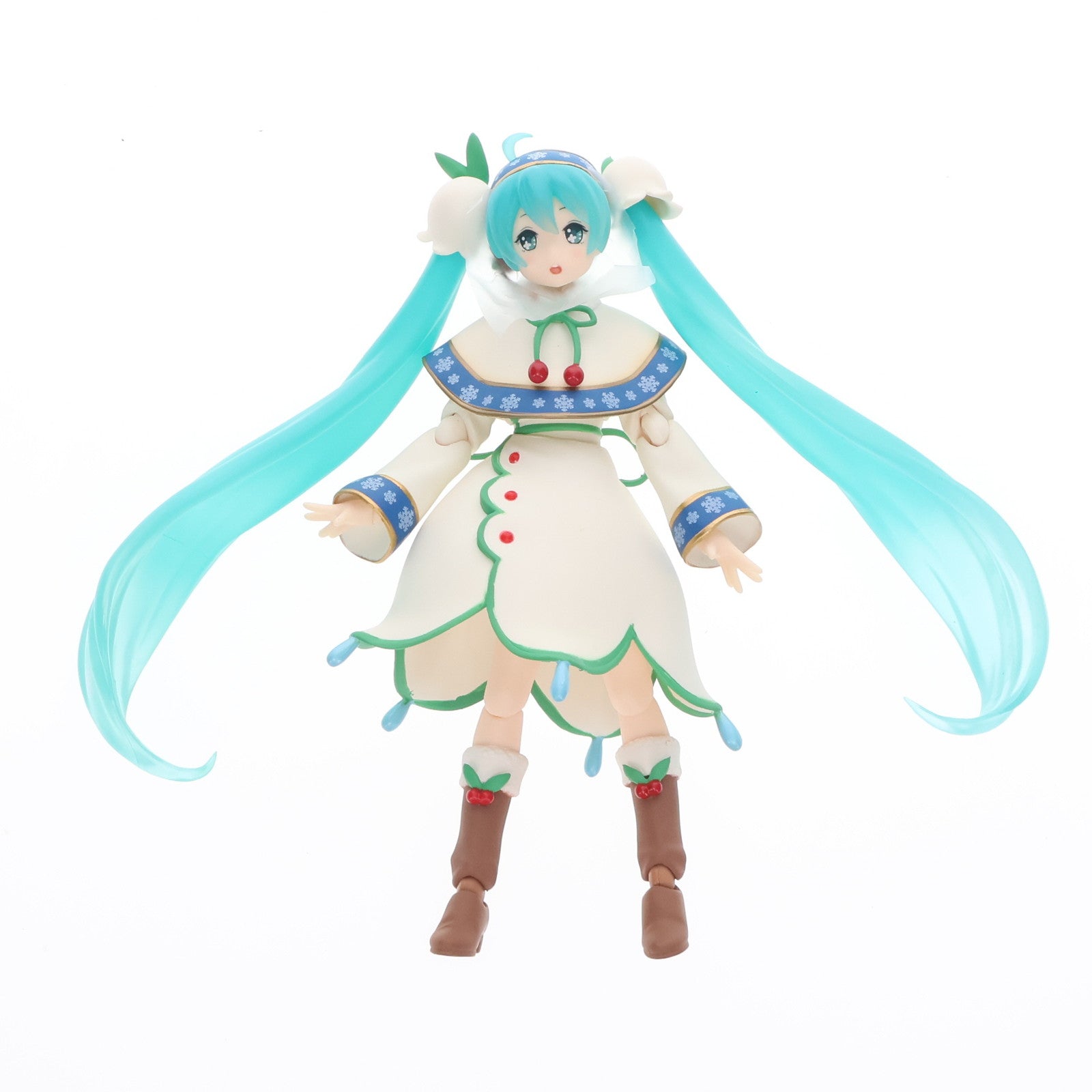 【中古即納】[FIG] figma(フィグマ) EX-024 雪ミク Snow Bell ver. キャラクター・ボーカル・シリーズ01 初音ミク 完成品 可動フィギュア ワンフェス2015冬&GOODSMILE ONLINE SHOP限定 マックスファクトリー(20150208)