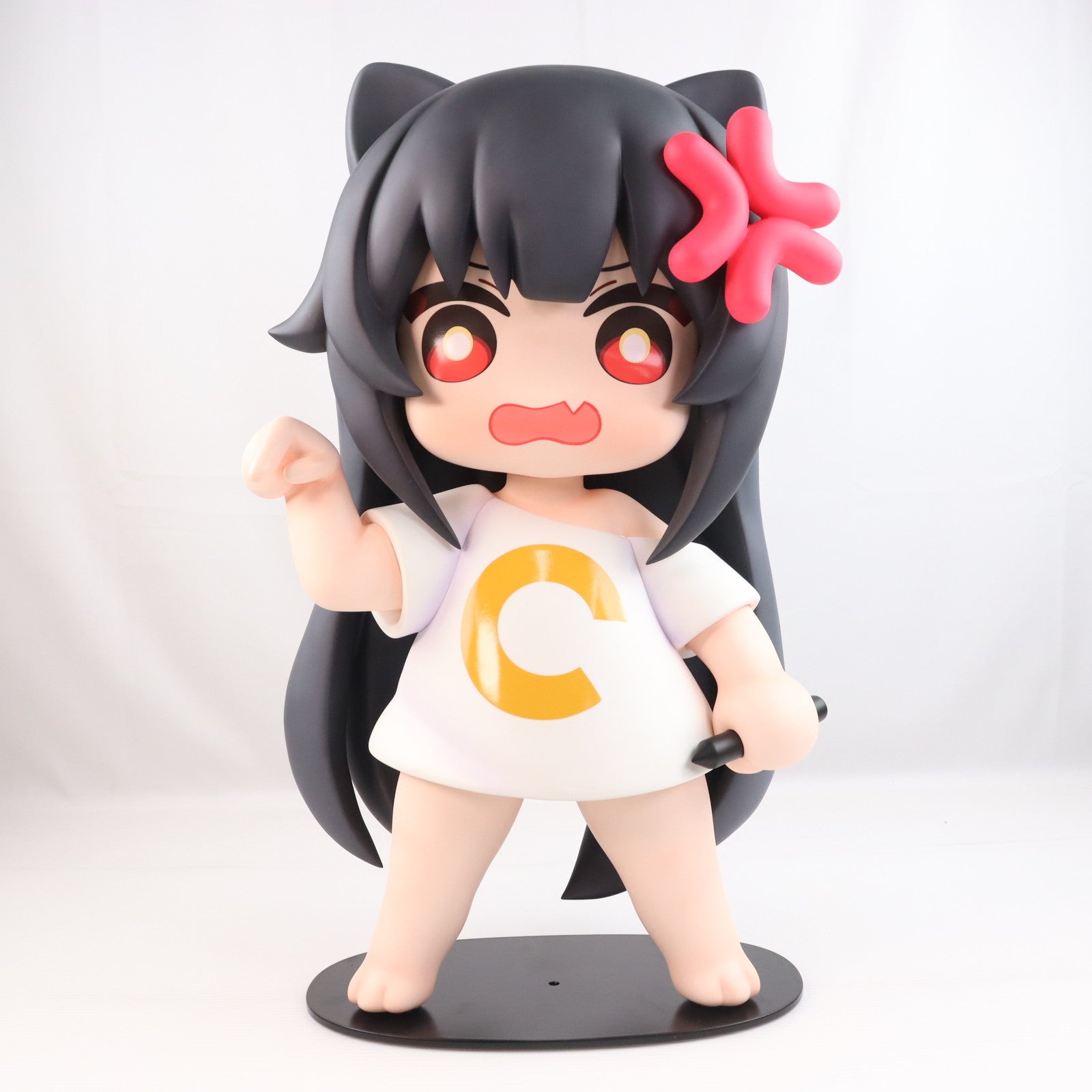 【中古即納】[FIG] ミニフィギュア無し 猫娘スタンプシリーズ Cちゃん「消えろ!」 OMAHA×蜜汁工坊 1/1 完成品 フィギュア OMAHA(オマハ)(20241220)