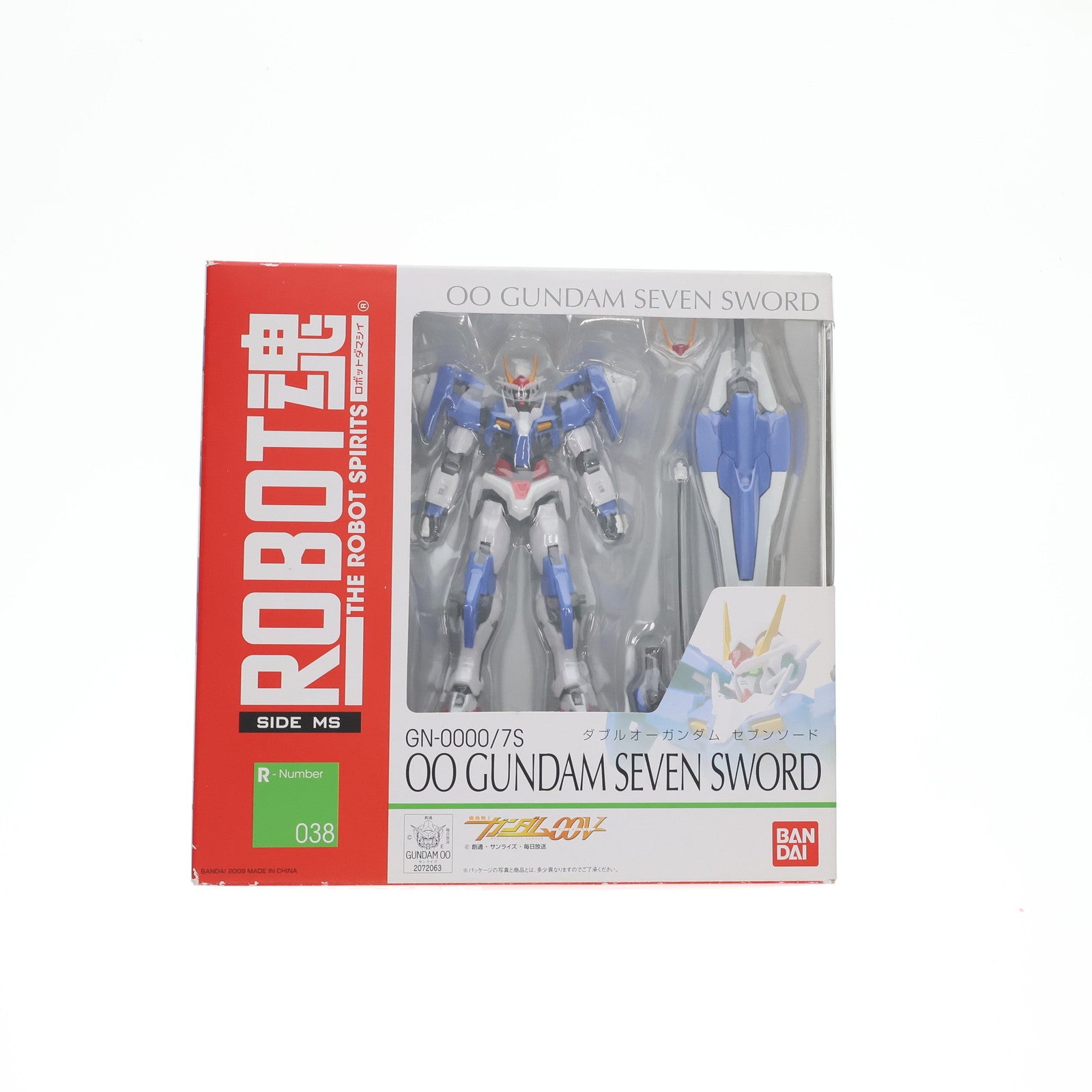 【中古即納】[FIG] ROBOT魂(SIDE MS) GN-0000/7S ダブルオーガンダムセブンソード 機動戦士ガンダム00V(ダブルオーブイ) 完成品 可動フィギュア バンダイ(20150320)
