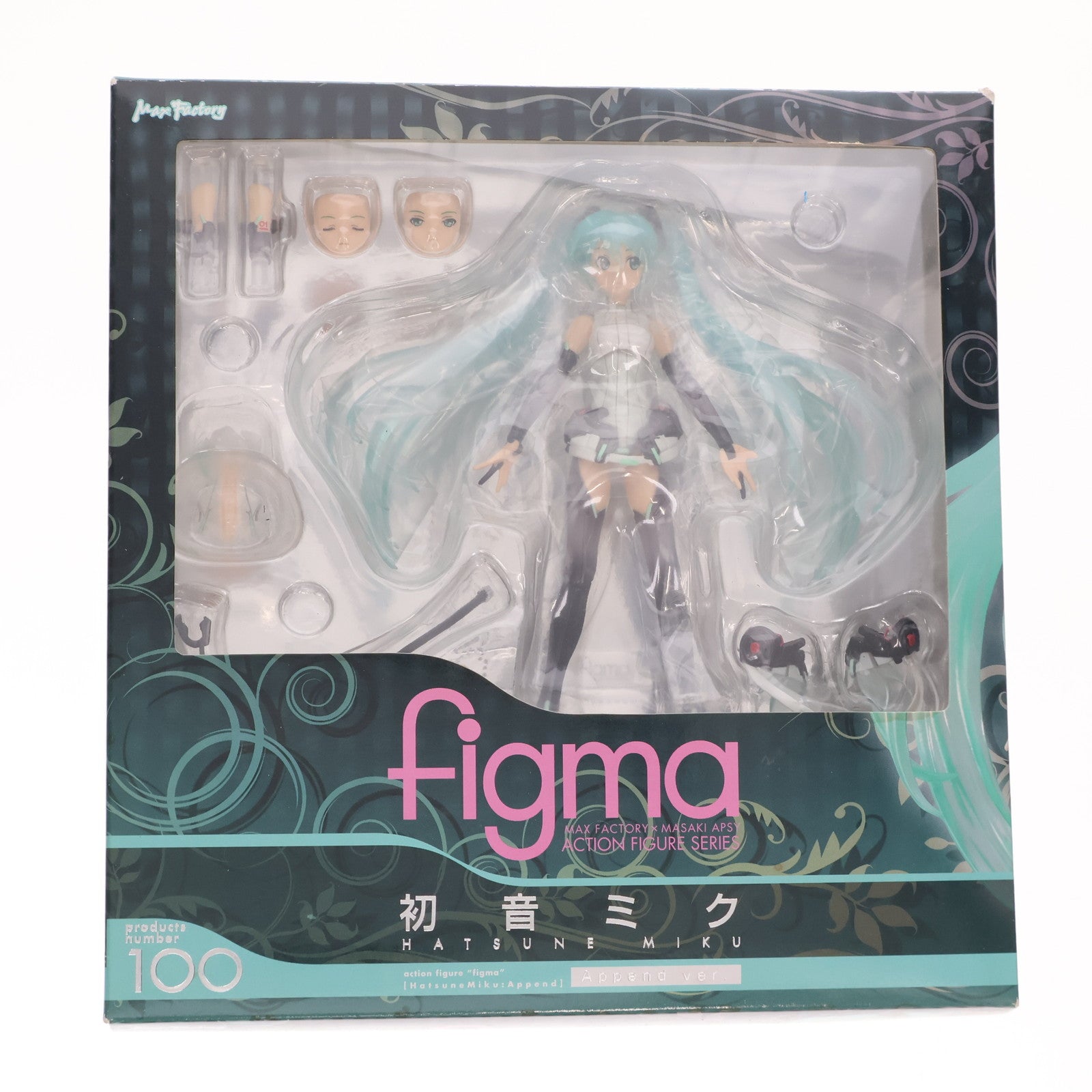【中古即納】[FIG] figma(フィグマ) 100 初音ミク Append ver. 初音ミク・アペンド 完成品 可動フィギュア マックスファクトリー(20110906)
