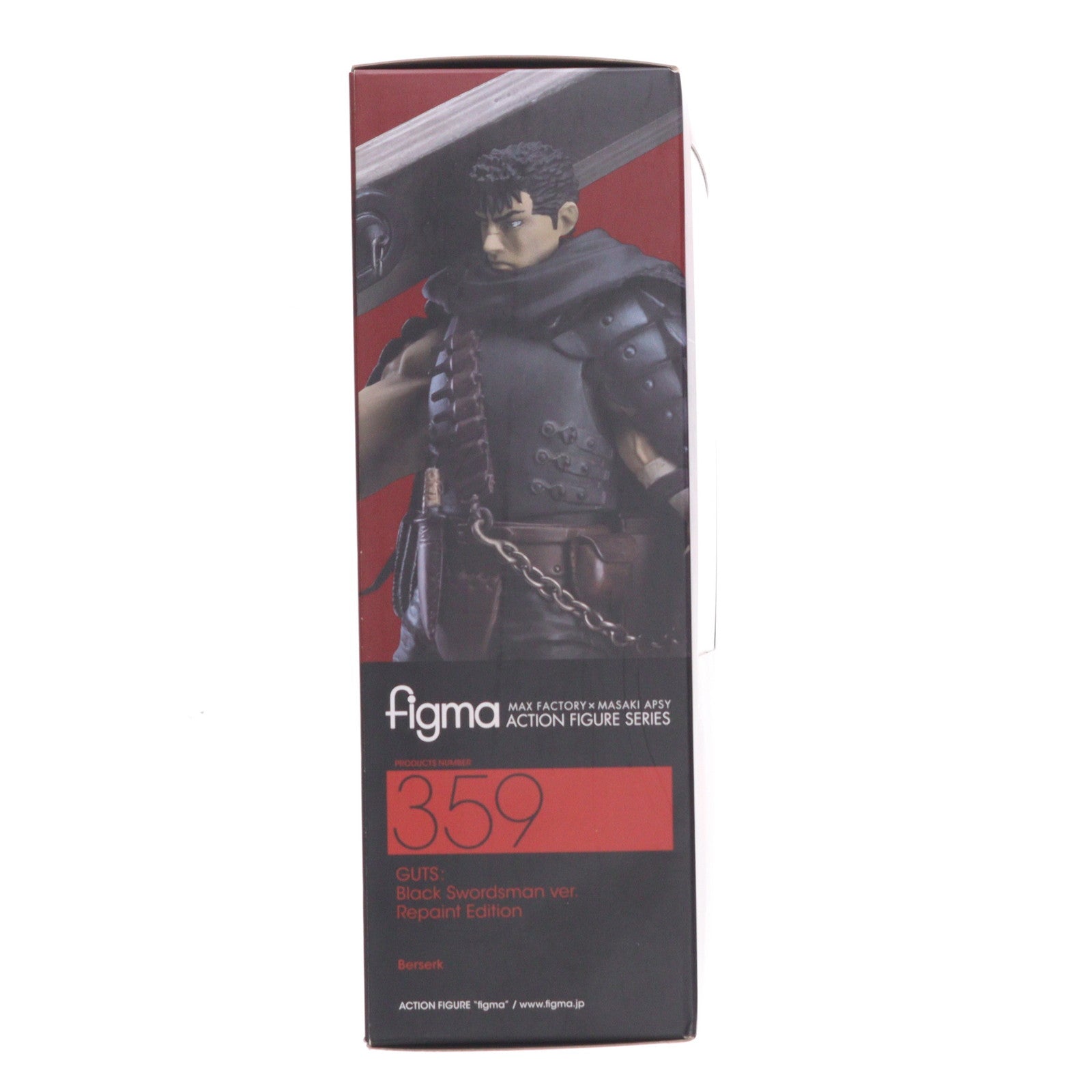 【中古即納】[FIG] figma(フィグマ) 359 ガッツ 黒い剣士ver. リペイントエディション ベルセルク 完成品 可動フィギュア マックスファクトリー(20171227)