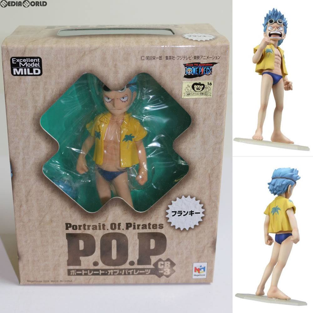 【中古即納】[FIG] エクセレントモデル MILD Portrait.Of.Pirates P.O.P CB-3 フランキー ONE PIECE(ワンピース) 1/8 完成品 フィギュア メガハウス(20090131)