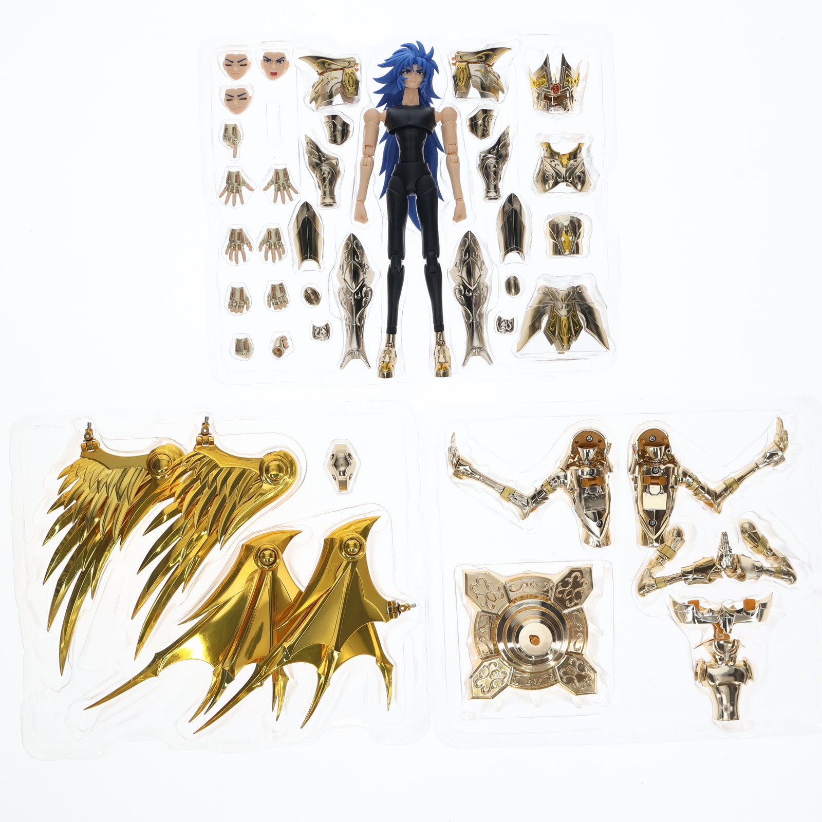 【中古即納】[FIG] 初期不良未対応(シンボルマーク蟹座) 聖闘士聖衣神話EX ジェミニサガ(神聖衣) 聖闘士星矢 黄金魂 -soul of gold- 完成品 可動フィギュア バンダイ(20170520)