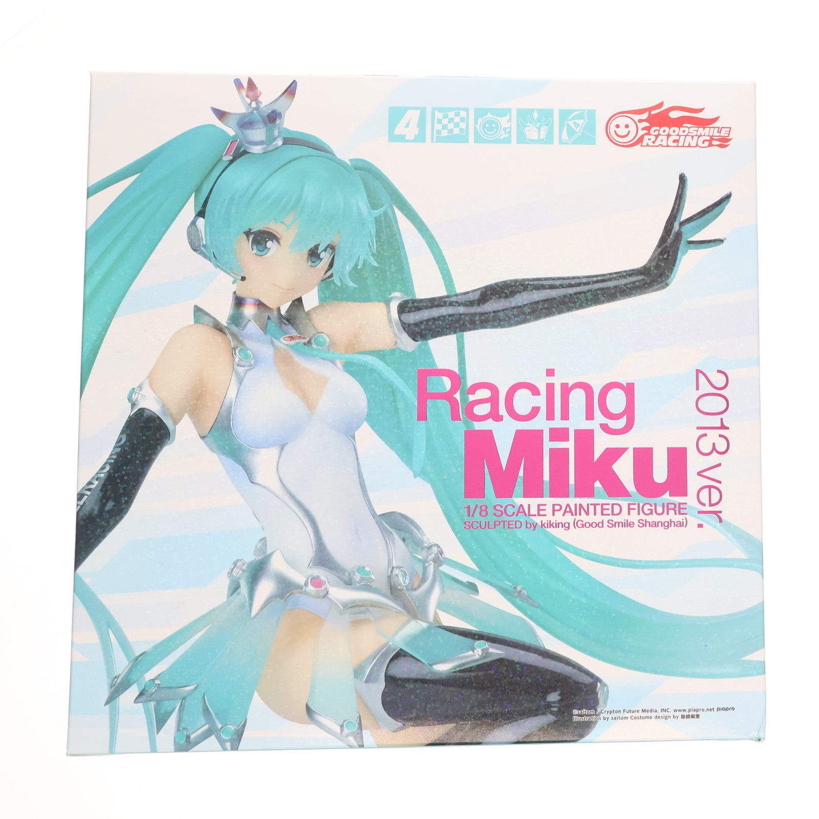 【中古即納】[FIG] レーシングミク 2013 ver. 初音ミク GTプロジェクト 1/8 完成品 フィギュア グッドスマイルレーシング(20140628)