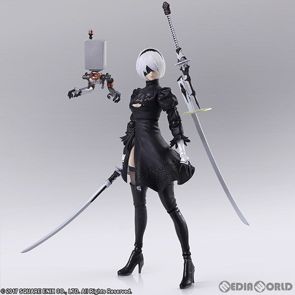 【中古即納】[FIG] BRING ARTS(ブリングアーツ) ヨルハ 二号 B型 Version 2.0 NieR:Automata(ニーア オートマタ) 完成品 可動フィギュア スクウェア・エニックス(20200605)