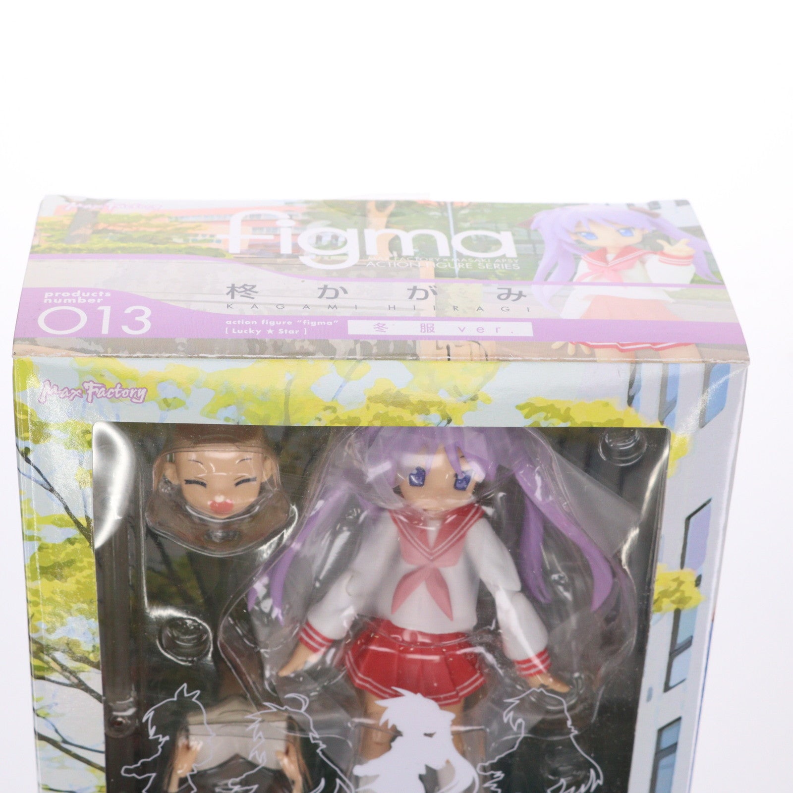 【中古即納】[FIG] figma(フィグマ) 013 柊かがみ(ひいらぎかがみ) 冬服ver. TVアニメ らき☆すた 完成品 可動フィギュア マックスファクトリー(20080913)