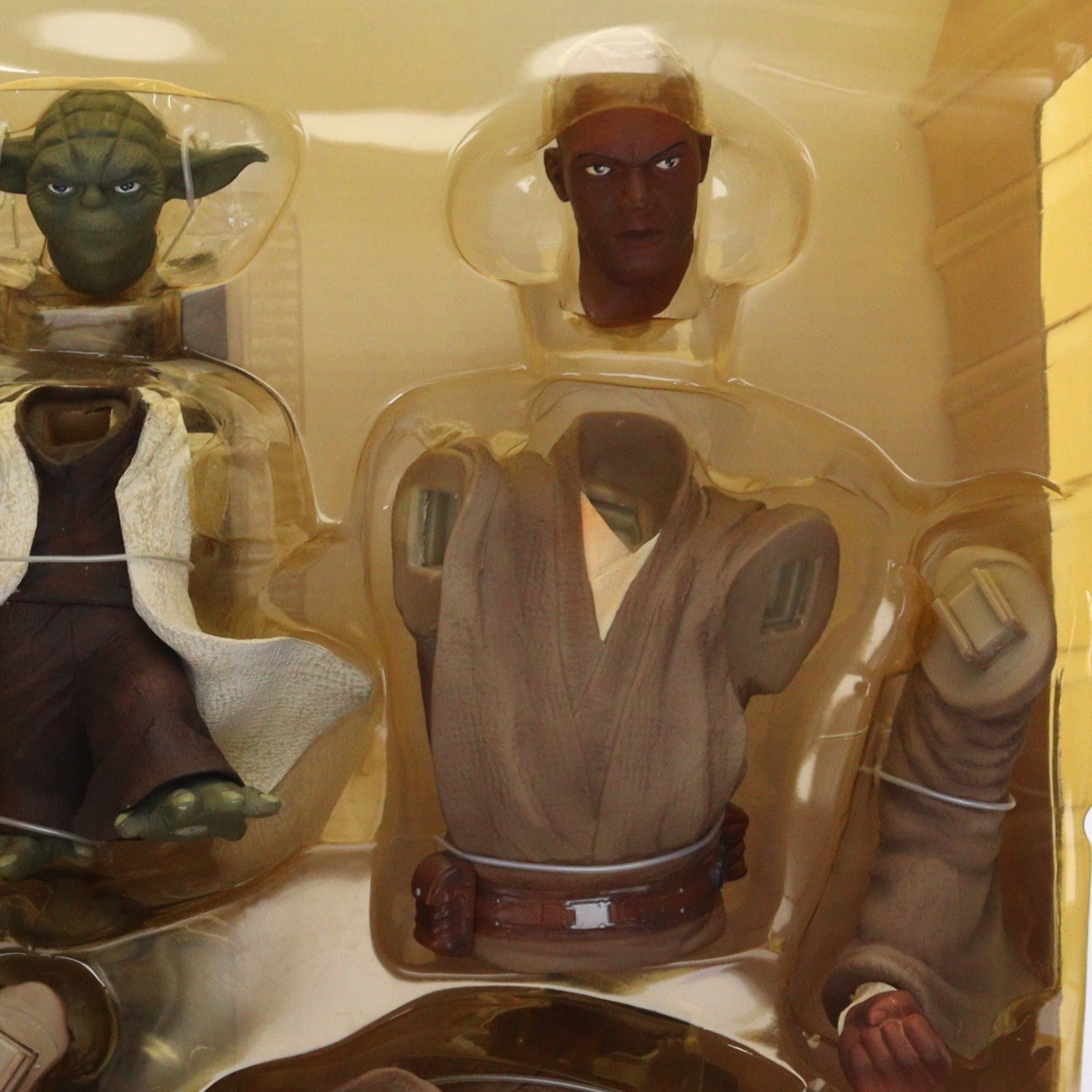 【中古即納】[FIG] ヨーダ&メイス・ウィンドゥ STAR WARS(スター・ウォーズ) エピソード2/クローンの攻撃 1/7 完成品 フィギュア(SW-05) コトブキヤ(20021130)