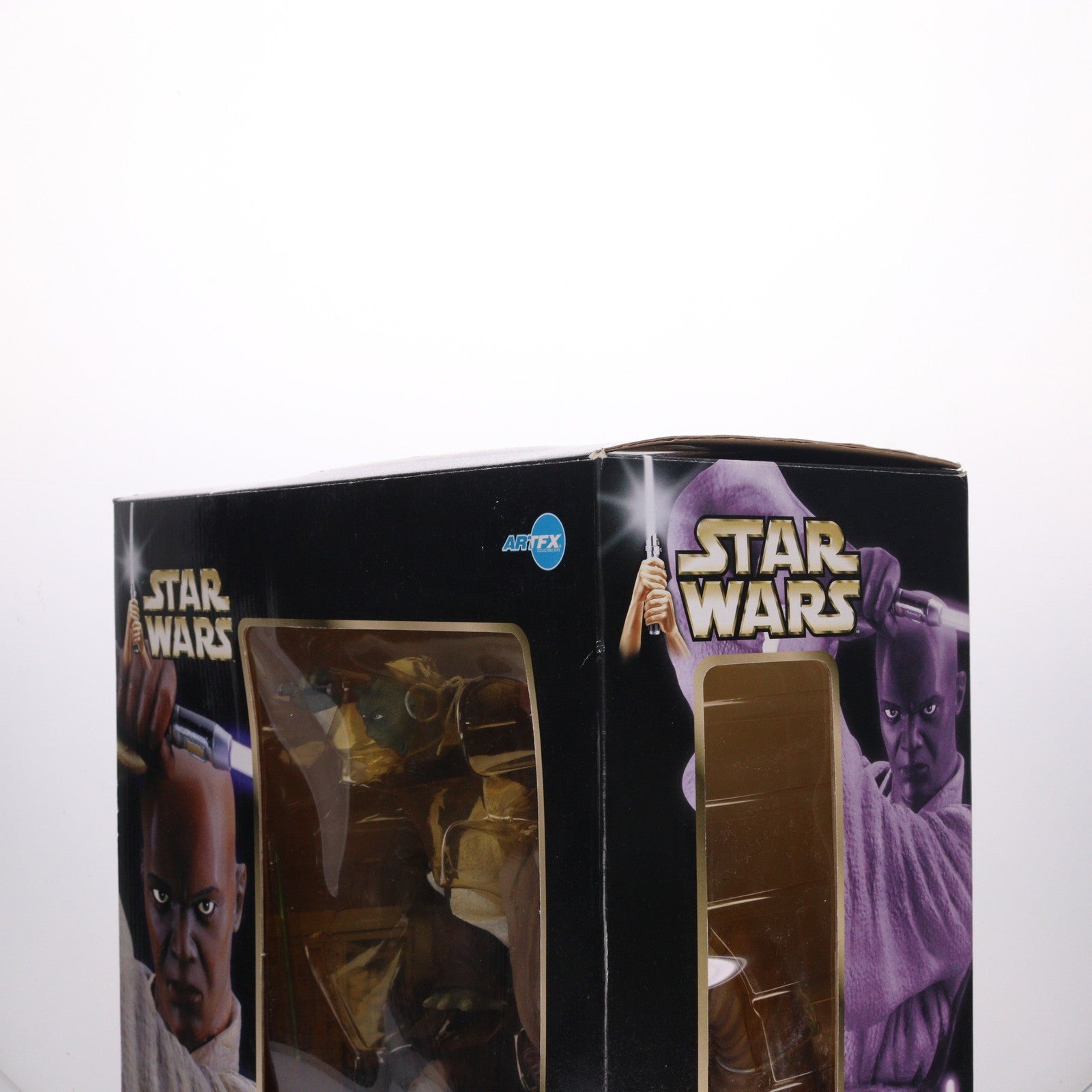 【中古即納】[FIG] ヨーダ&メイス・ウィンドゥ STAR WARS(スター・ウォーズ) エピソード2/クローンの攻撃 1/7 完成品 フィギュア(SW-05) コトブキヤ(20021130)
