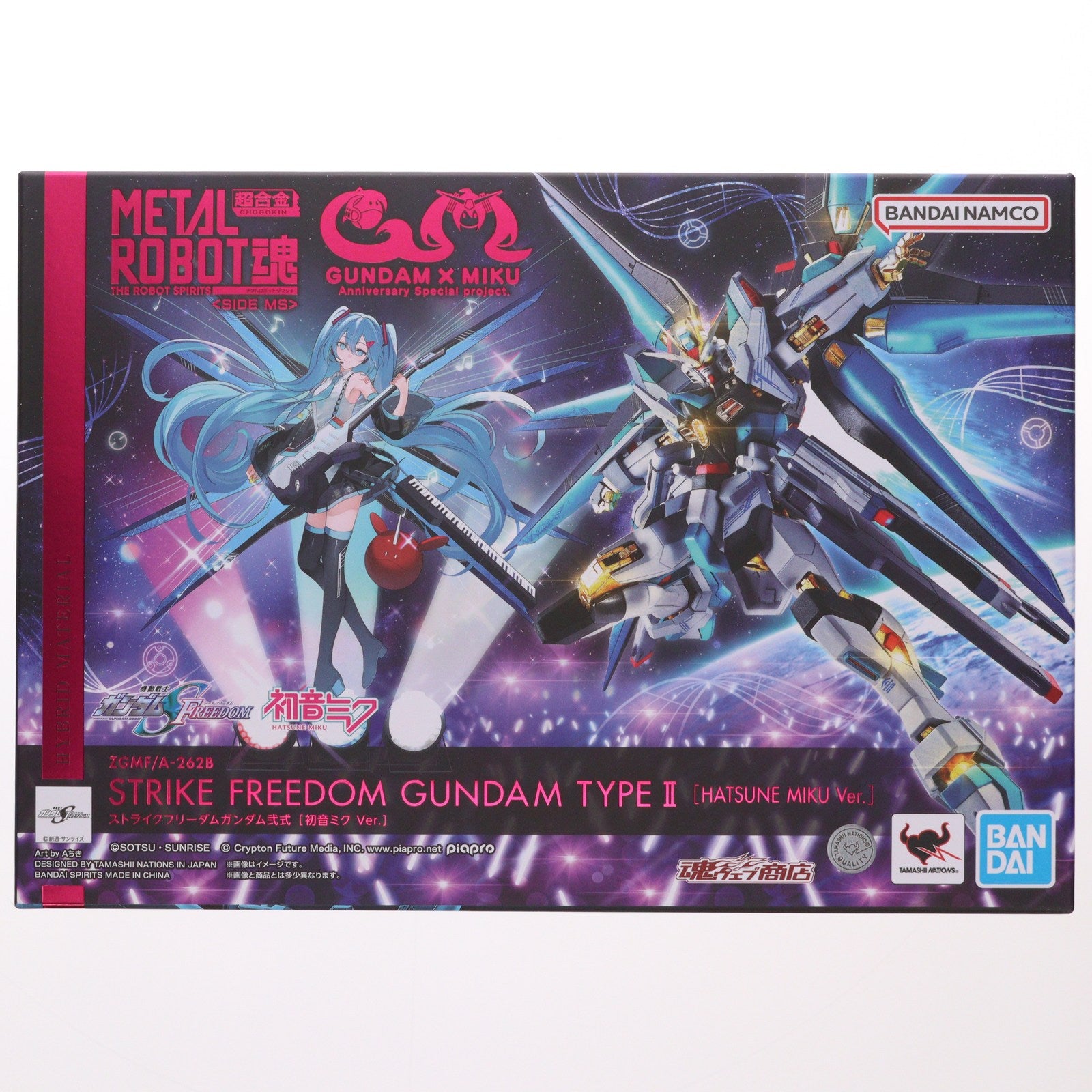 【中古即納】[FIG] アクリルスタンド付属 魂ウェブ商店限定 METAL ROBOT魂(SIDE MS) ストライクフリーダムガンダム弐式[初音ミク Ver.] 機動戦士ガンダムSEED FREEDOM(シード フリーダム) 完成品 可動フィギュア バンダイスピリッツ(20251017)