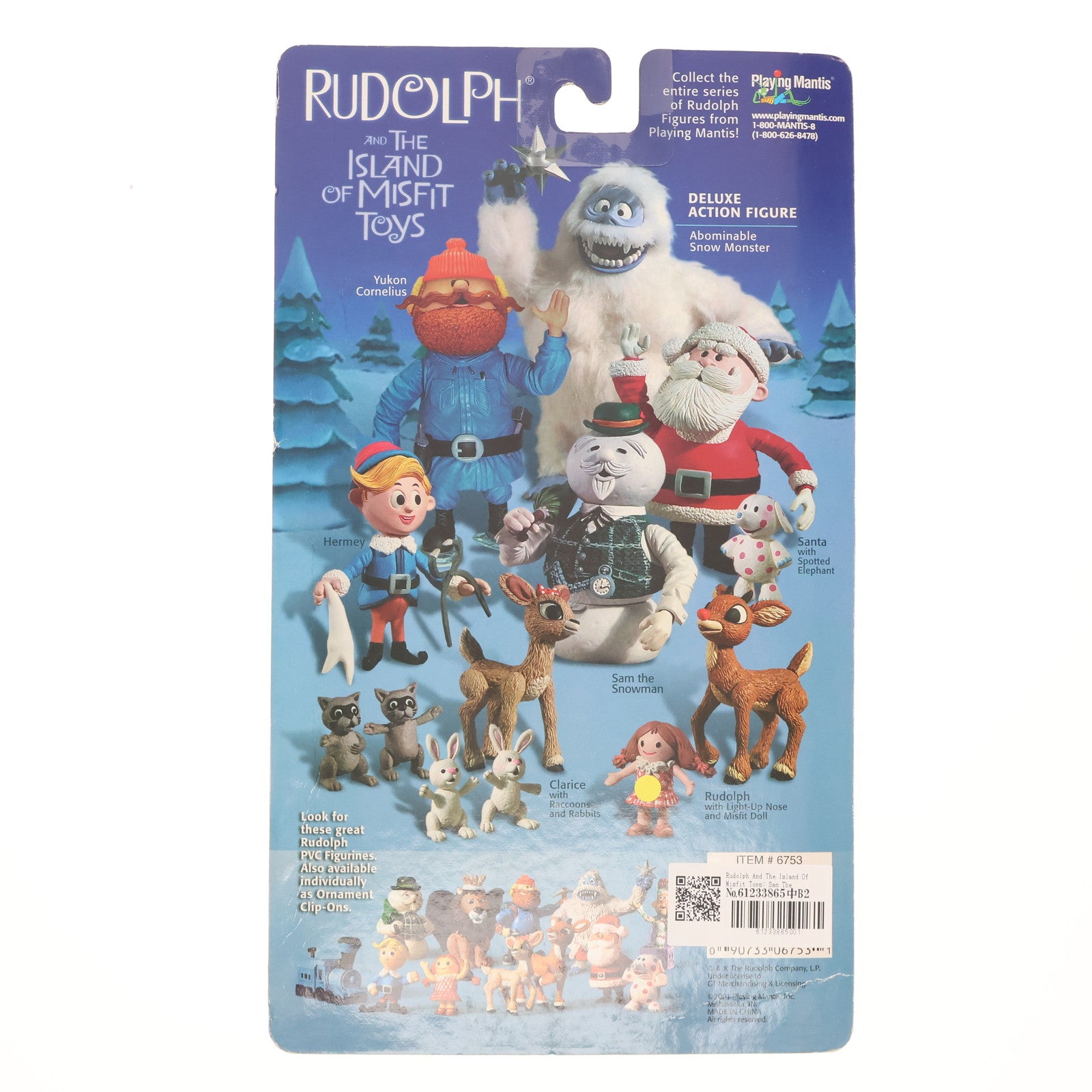 【中古即納】[FIG] Sam The Snowman(サム・ザ・スノーマン) ルドルフ 赤鼻のトナカイ 完成品 アクションフィギュア Playing Mantis(プレイングマンティス)(20011231)