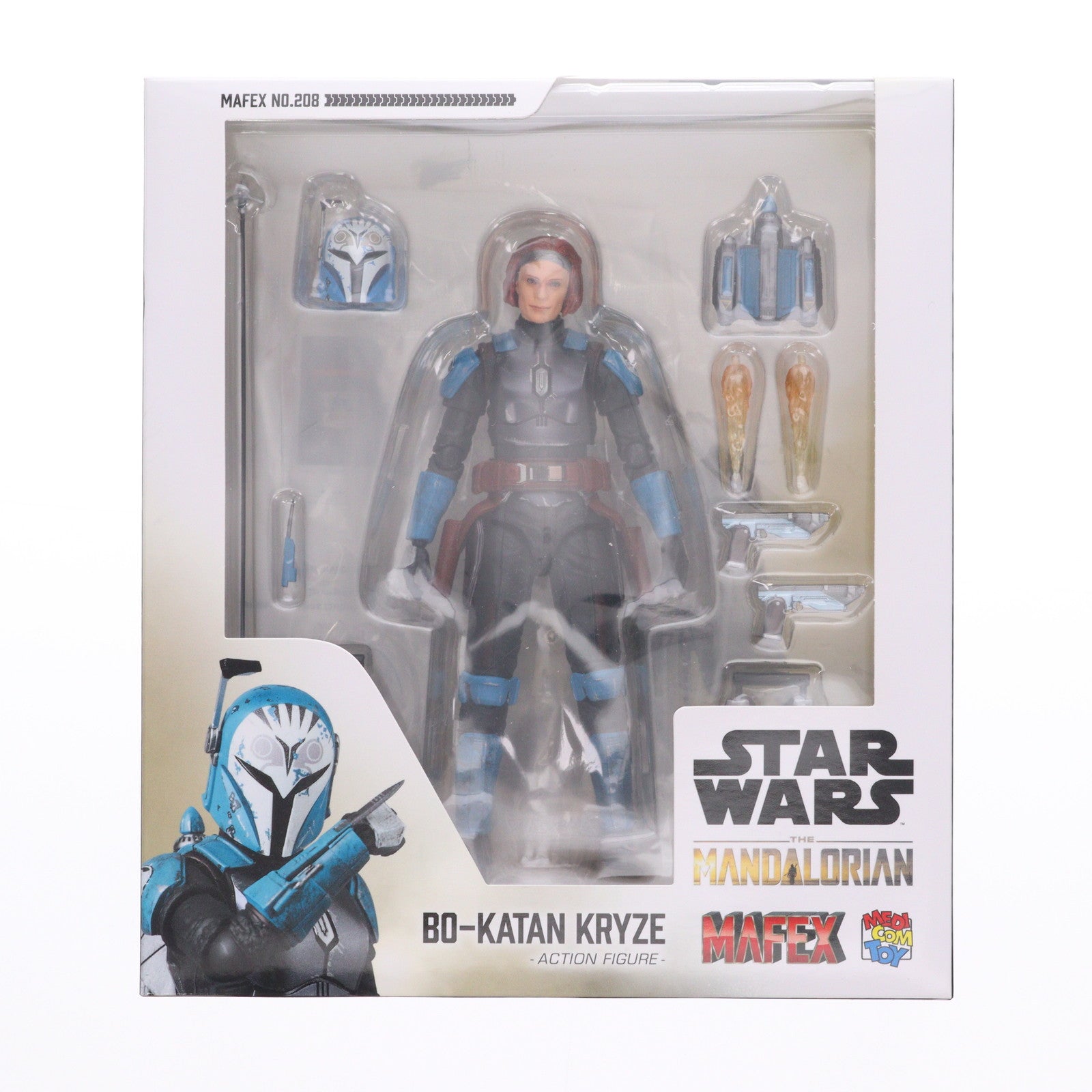 【中古即納】[FIG] マフェックス No.208 MAFEX BO-KATAN KRYZE(The Mandalorian Ver.)(ボ=カターン・クライズ ザ・マンダロリアンver) STAR WARS(スター・ウォーズ) ザ・マンダロリアン 完成品 可動フィギュア メディコム・トイ(20240531)