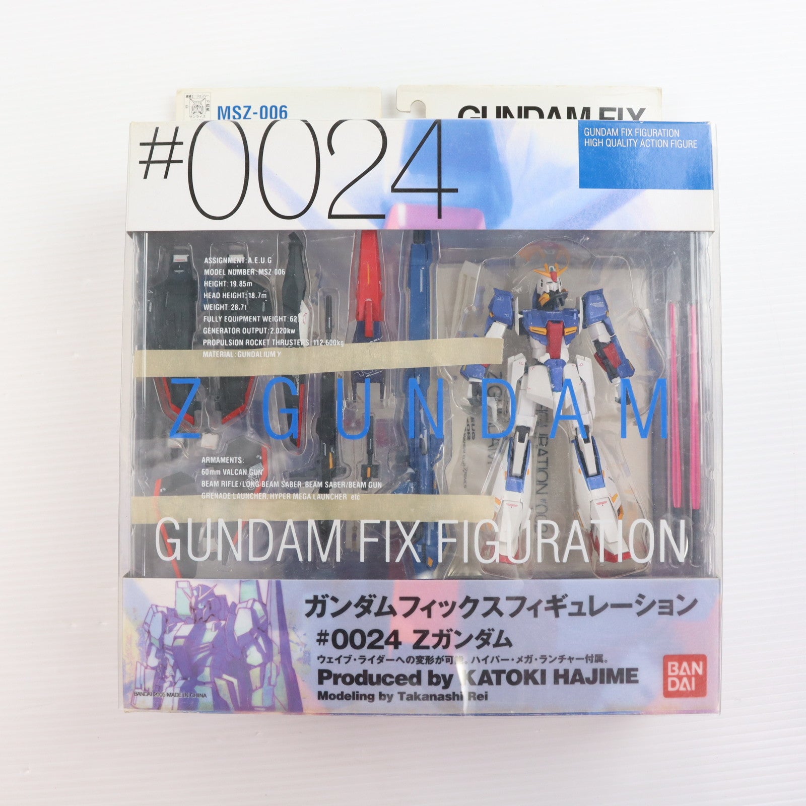 【中古即納】[FIG] GUNDAM FIX FIGURATION #0024 Zガンダム 機動戦士Zガンダム 完成品 可動フィギュア バンダイ(20050101)