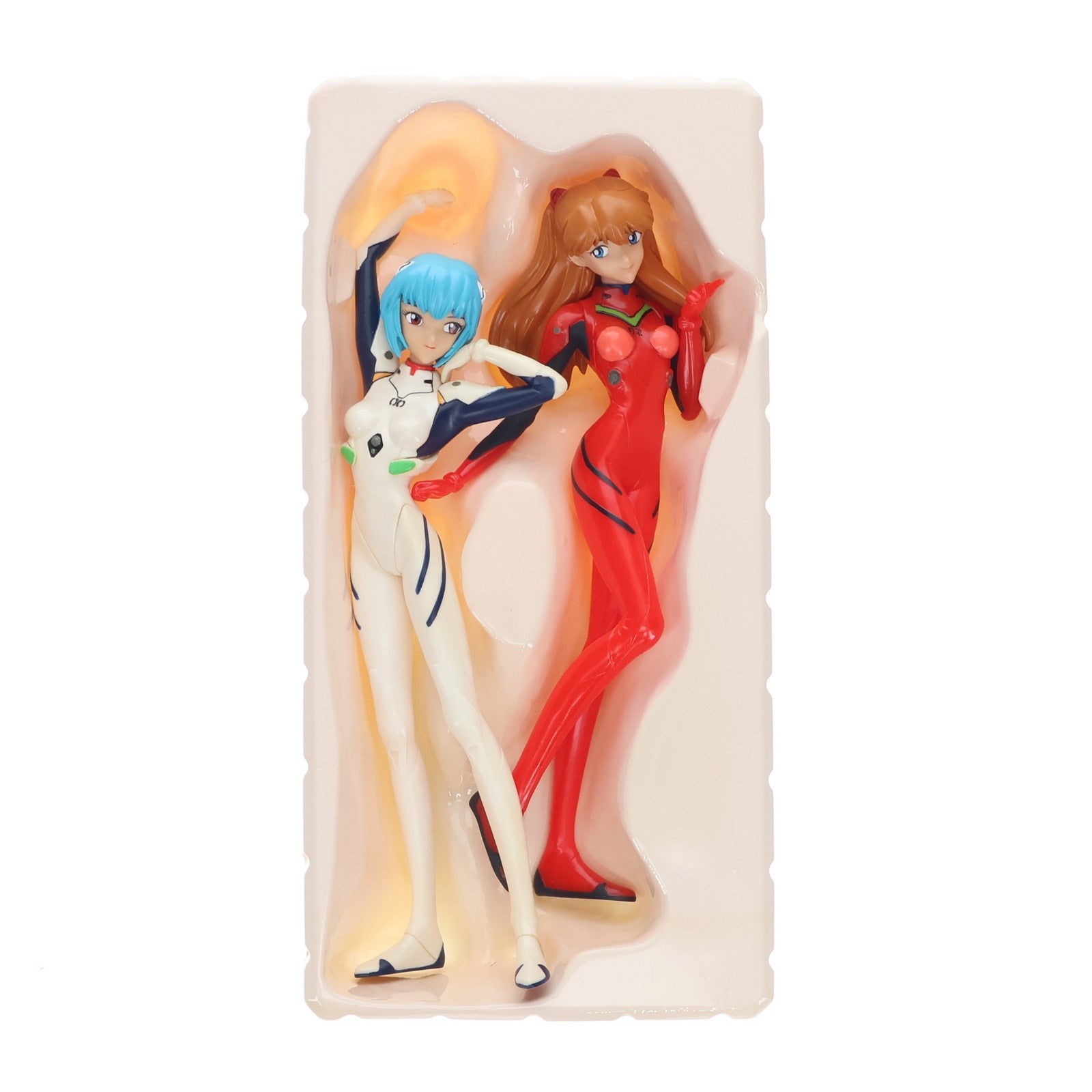 【中古即納】[FIG] レイ&アスカ プラグスーツVer. 新世紀エヴァンゲリオン 1/6 完成品 フィギュア ツクダホビー(19991231)