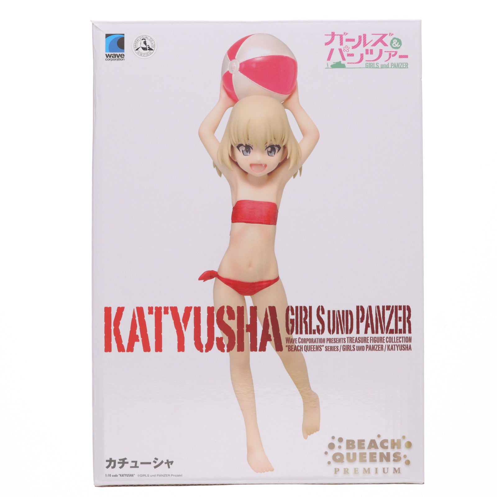 【中古即納】[FIG] 初期不良対応パーツ付属 Be-Jwebショップ限定 BEACH QUEENS PREMIUM(ビーチクイーンズプレミアム) カチューシャ ガールズ&パンツァー 1/10 完成品 フィギュア(NF-335) ウェーブ(WAVE)(20150630)