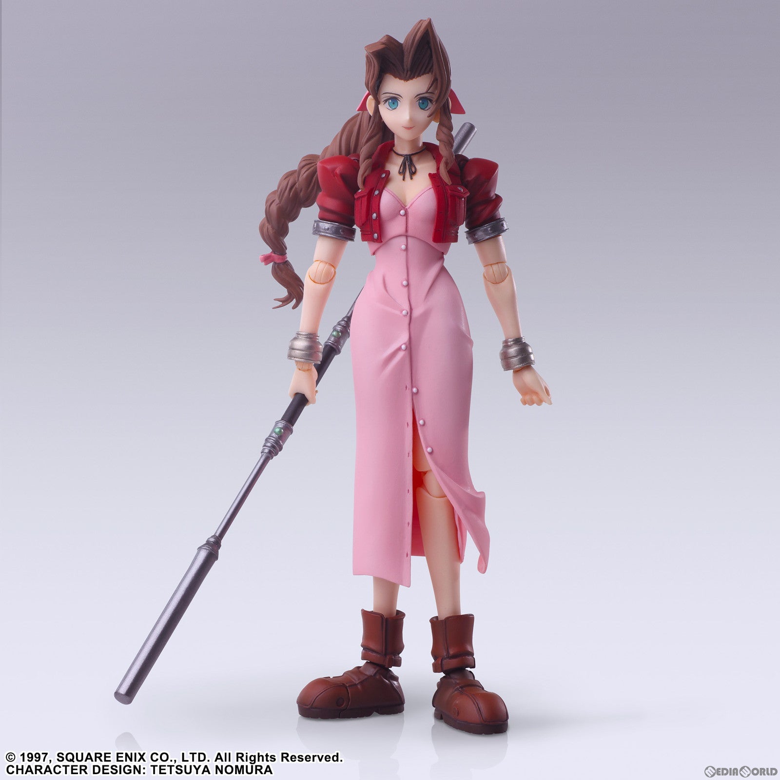 【中古即納】[FIG] 証明書交換券付属 BRING ARTS(ブリングアーツ) エアリス・ゲインズブール FINAL FANTASY VII(ファイナルファンタジー7) 完成品 可動フィギュア スクウェア・エニックス(20240412)