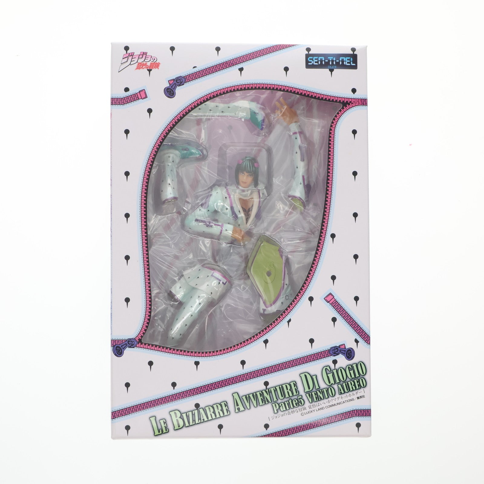 【中古即納】[FIG] ブローノ・ブチャラティ 覚悟はいいか～マグネットホルダー ジョジョの奇妙な冒険 完成品 フィギュア 千値練(せんちねる)(20131122)