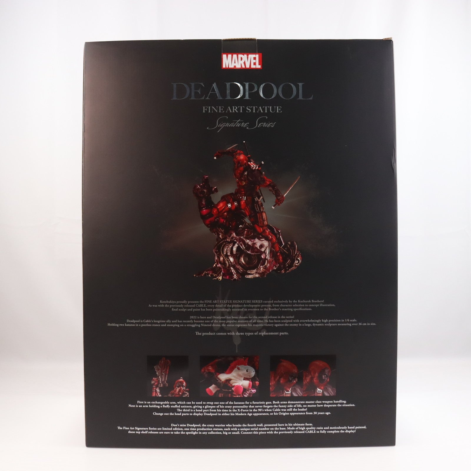 【中古即納】[FIG] デッドプール FINE ART STATUE シグネチャーシリーズ Feat. Kucharek Brothers MARVEL UNIVERSE(マーベルユニバース) 1/6 完成品 フィギュア(MK362) コトブキヤ(20230126)