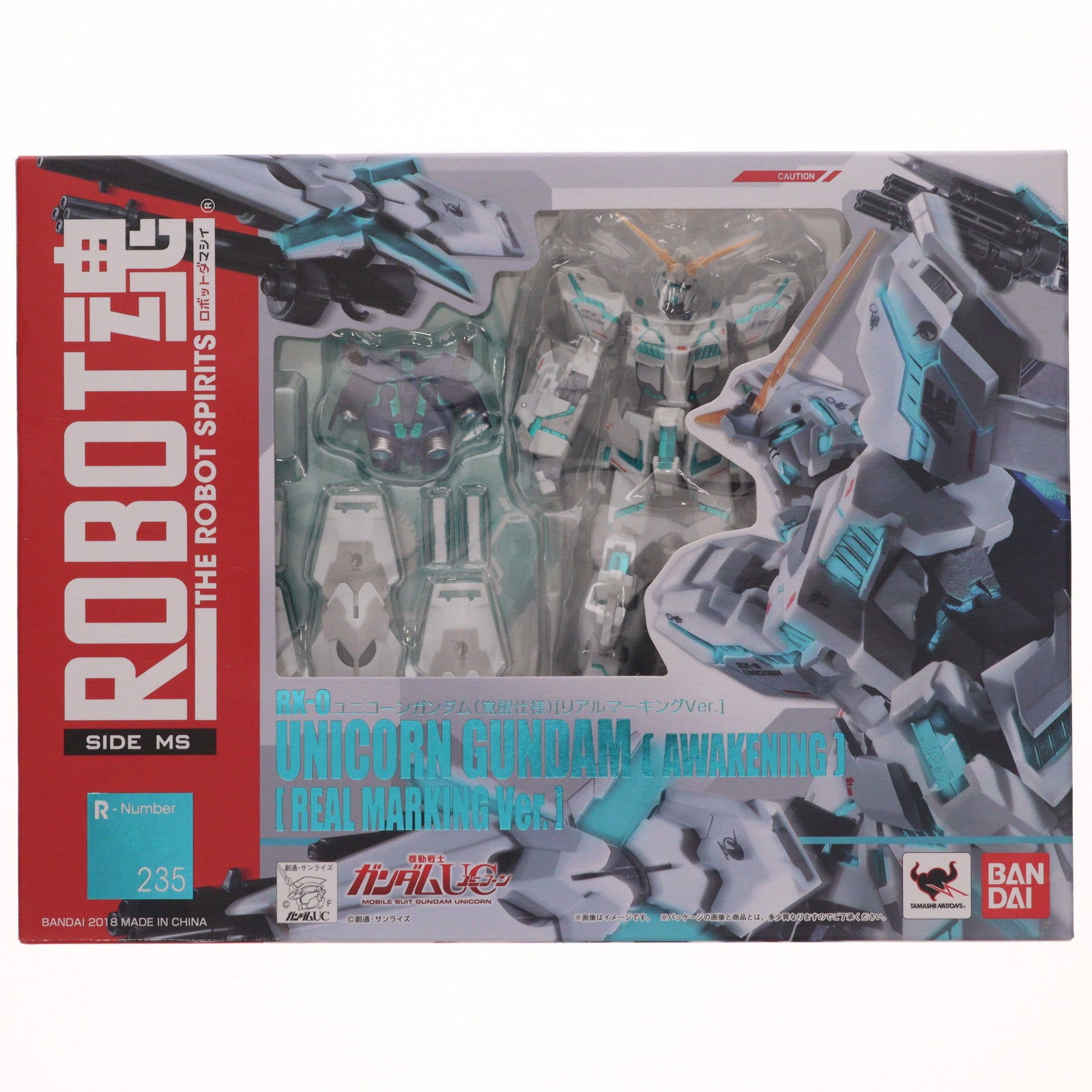 【中古即納】[FIG] ROBOT魂(SIDE MS) ユニコーンガンダム(覚醒Ver.)[リアルマーキングVer.] 機動戦士ガンダムUC(ユニコーン) 完成品 可動フィギュア バンダイ(20180421)