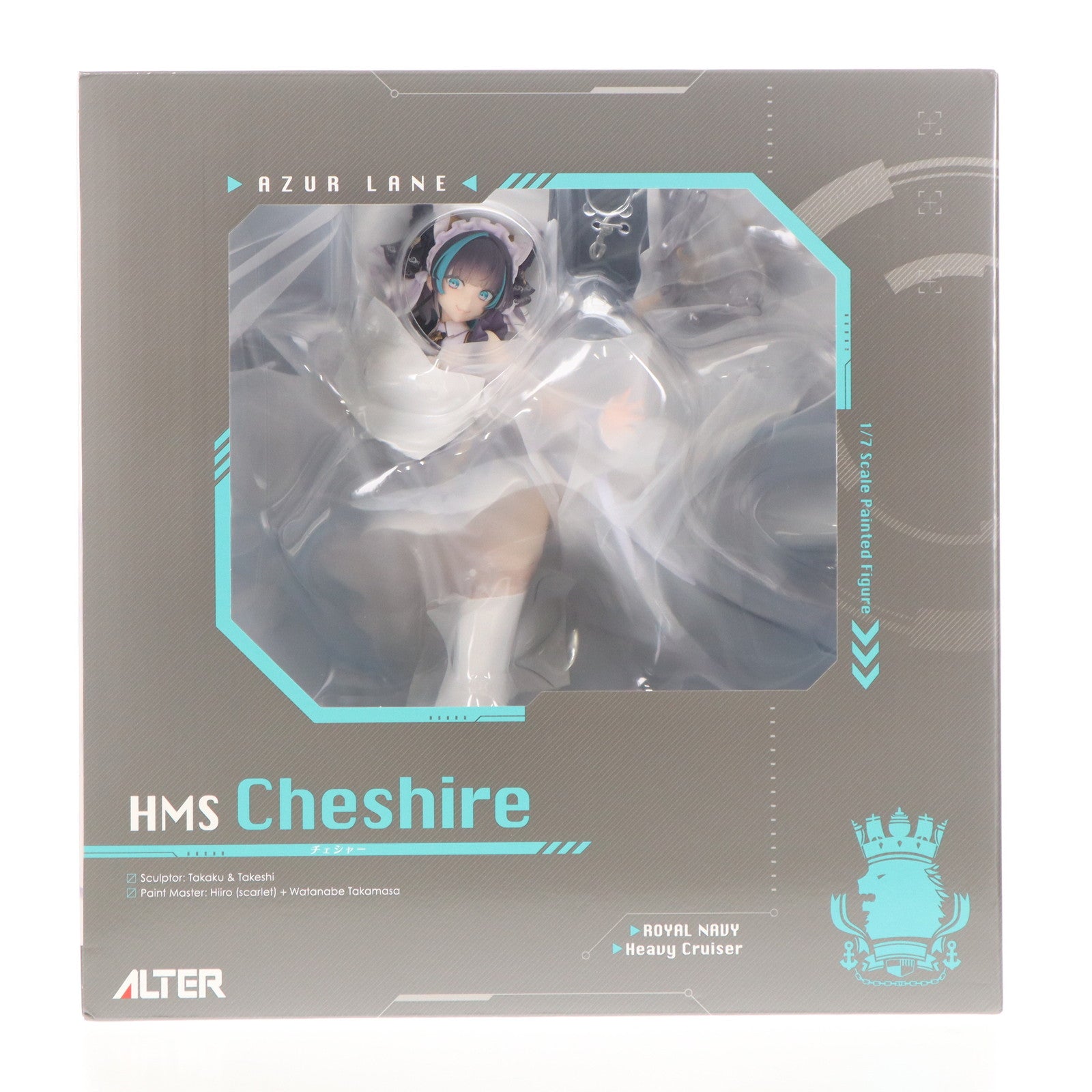 【中古即納】[FIG] あみあみ限定特典付属 チェシャー アズールレーン 1/7 完成品 フィギュア アルター(20250714)