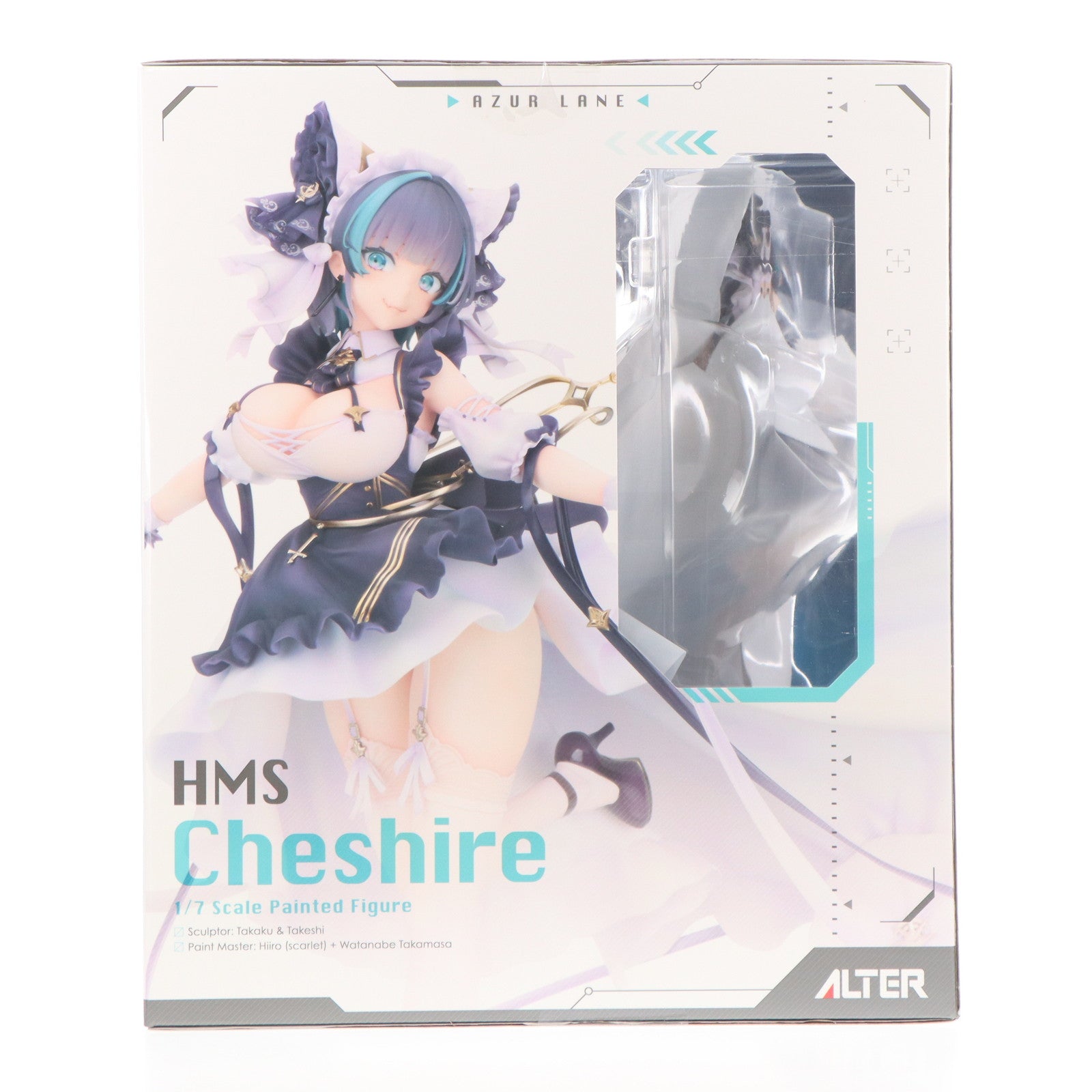 【中古即納】[FIG] あみあみ限定特典付属 チェシャー アズールレーン 1/7 完成品 フィギュア アルター(20250714)