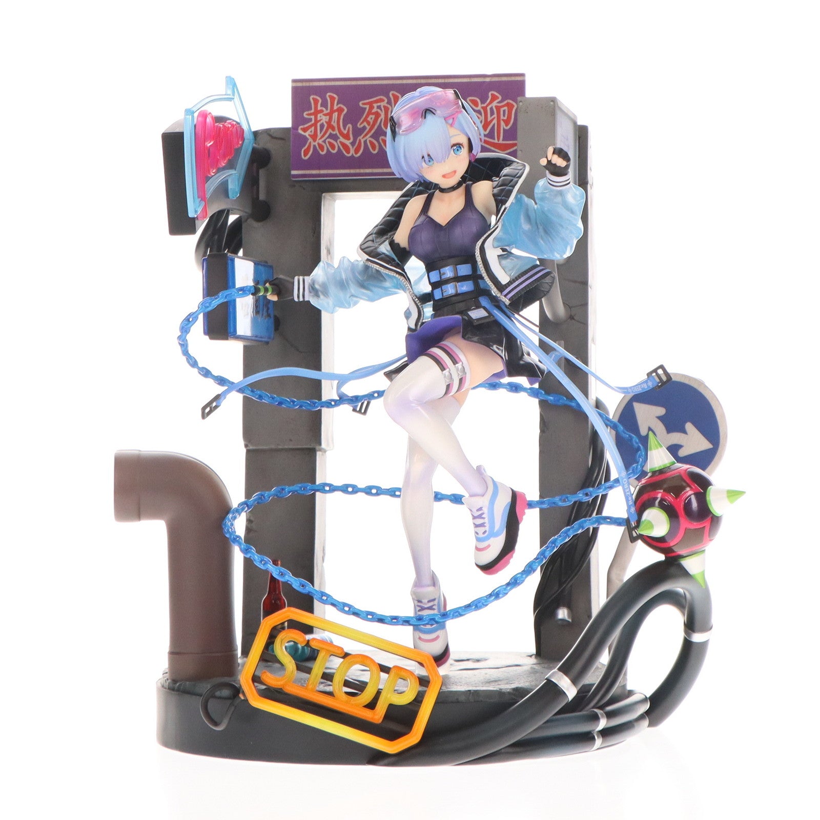 【中古即納】[FIG] 単体購入特典付属 レム -Neon City Ver.- SHIBUYA SCRAMBLE FIGURE Re:ゼロから始める異世界生活 1/7 完成品 フィギュア eStream Store&Amazon限定 eStream(20220630)