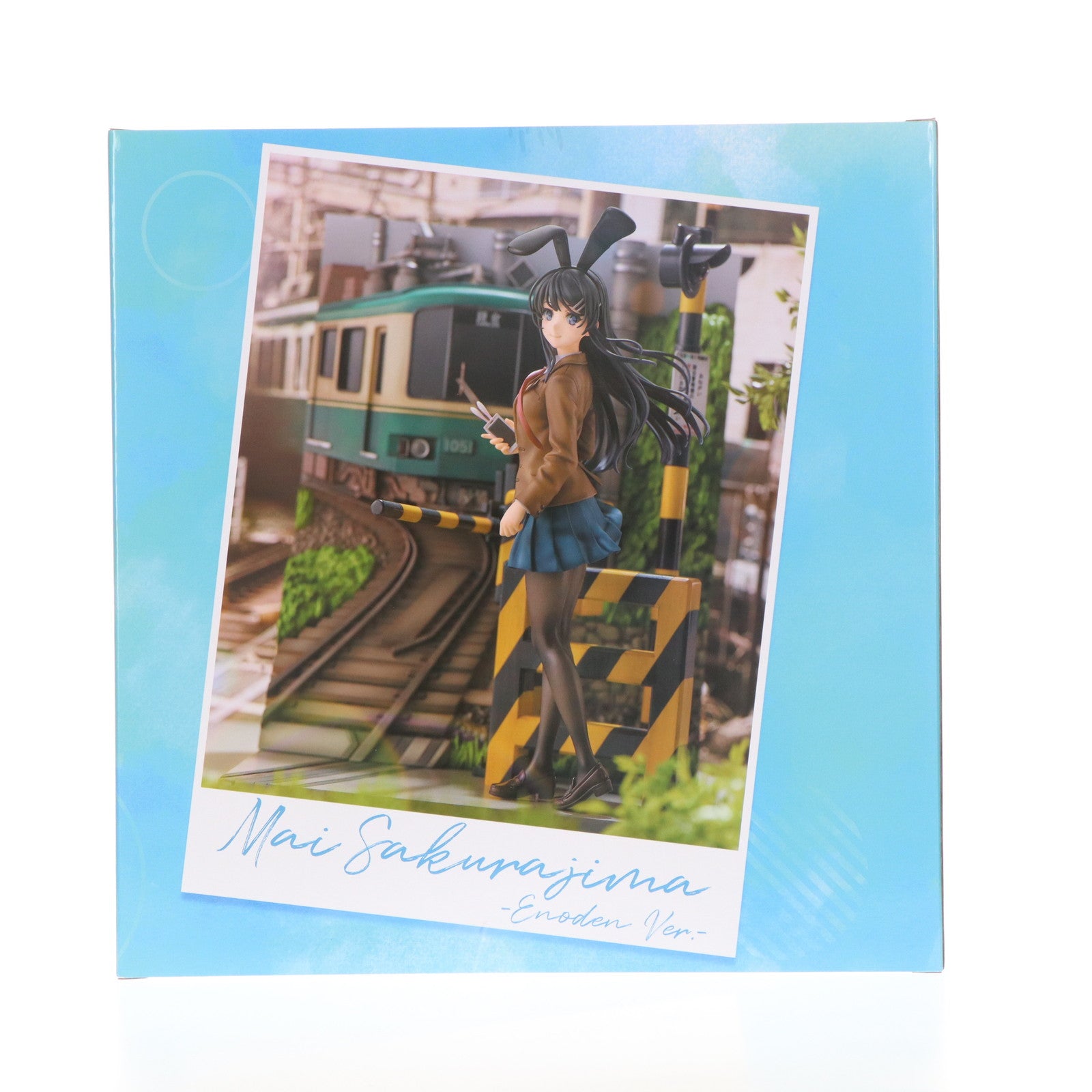 【中古即納】[FIG] eStream Store限定 SHIBUYA SCRAMBLE FIGURE 桜島麻衣(さくらじままい) -江ノ電 Ver.- 青春ブタ野郎はバニーガール先輩の夢を見ない 1/7 完成品 フィギュア eStream/アルファサテライト(20220531)