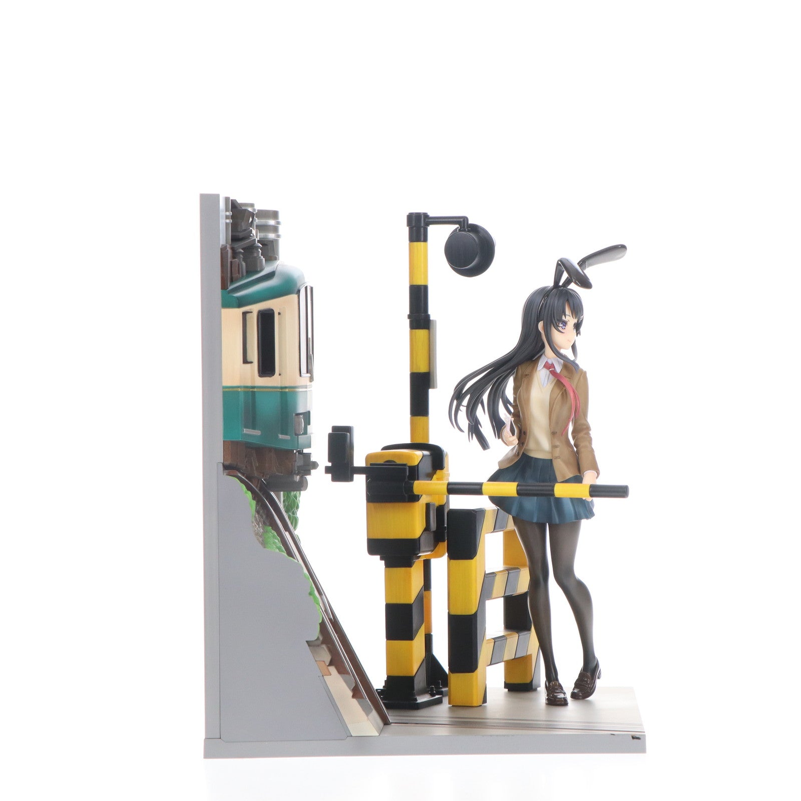 【中古即納】[FIG] eStream Store限定 SHIBUYA SCRAMBLE FIGURE 桜島麻衣(さくらじままい) -江ノ電 Ver.- 青春ブタ野郎はバニーガール先輩の夢を見ない 1/7 完成品 フィギュア eStream/アルファサテライト(20220531)