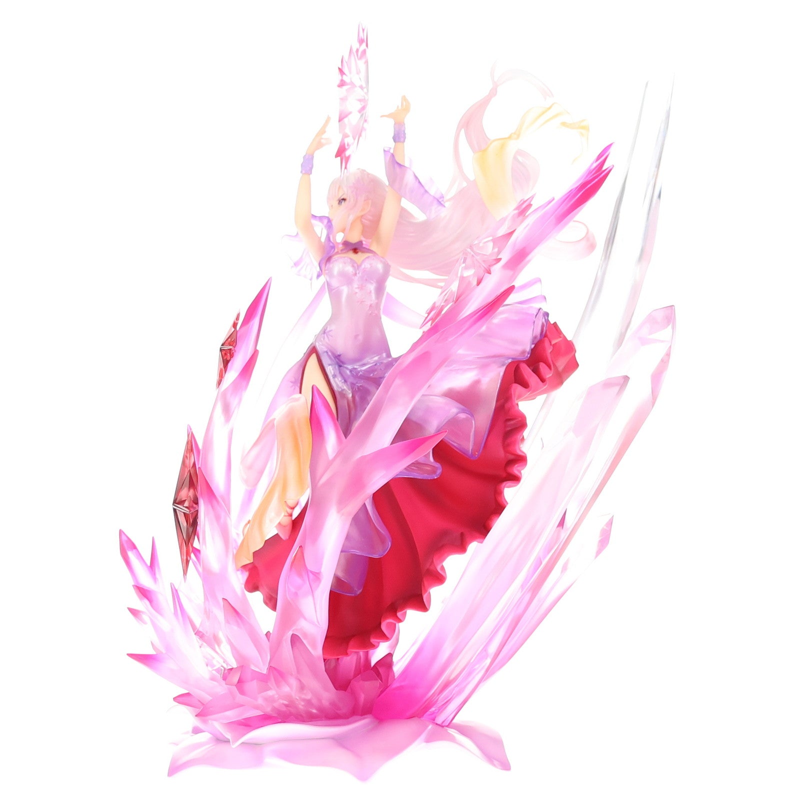 【中古即納】[FIG] eStream Store限定 SHIBUYA SCRAMBLE FIGURE 氷結のエミリア -Crystal Dress Ver- Re:ゼロから始める異世界生活 1/7 完成品 フィギュア eStream/アルファサテライト(20220430)