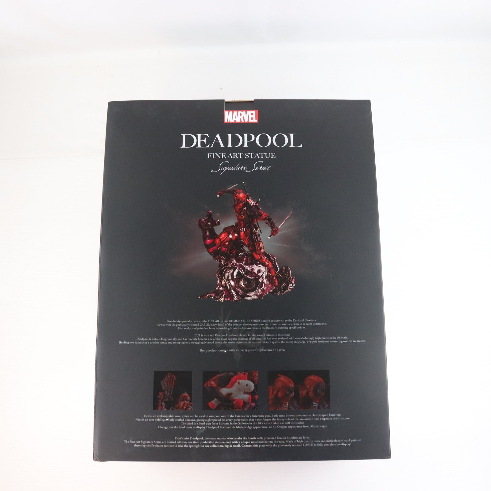 【中古即納】[FIG] デッドプール FINE ART STATUE シグネチャーシリーズ Feat. Kucharek Brothers MARVEL UNIVERSE(マーベルユニバース) 1/6 完成品 フィギュア(MK362) コトブキヤ(20230126)