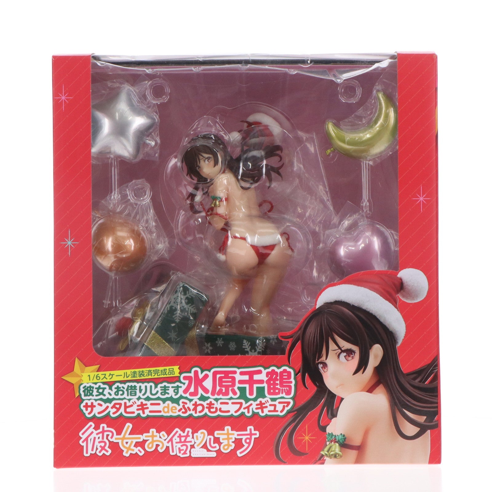 【中古即納】[FIG] 水原千鶴(みずはらちづる) サンタビキニdeふわもこフィギュア 彼女、お借りします 1/6 完成品 フィギュア 箱入り娘(20220901)