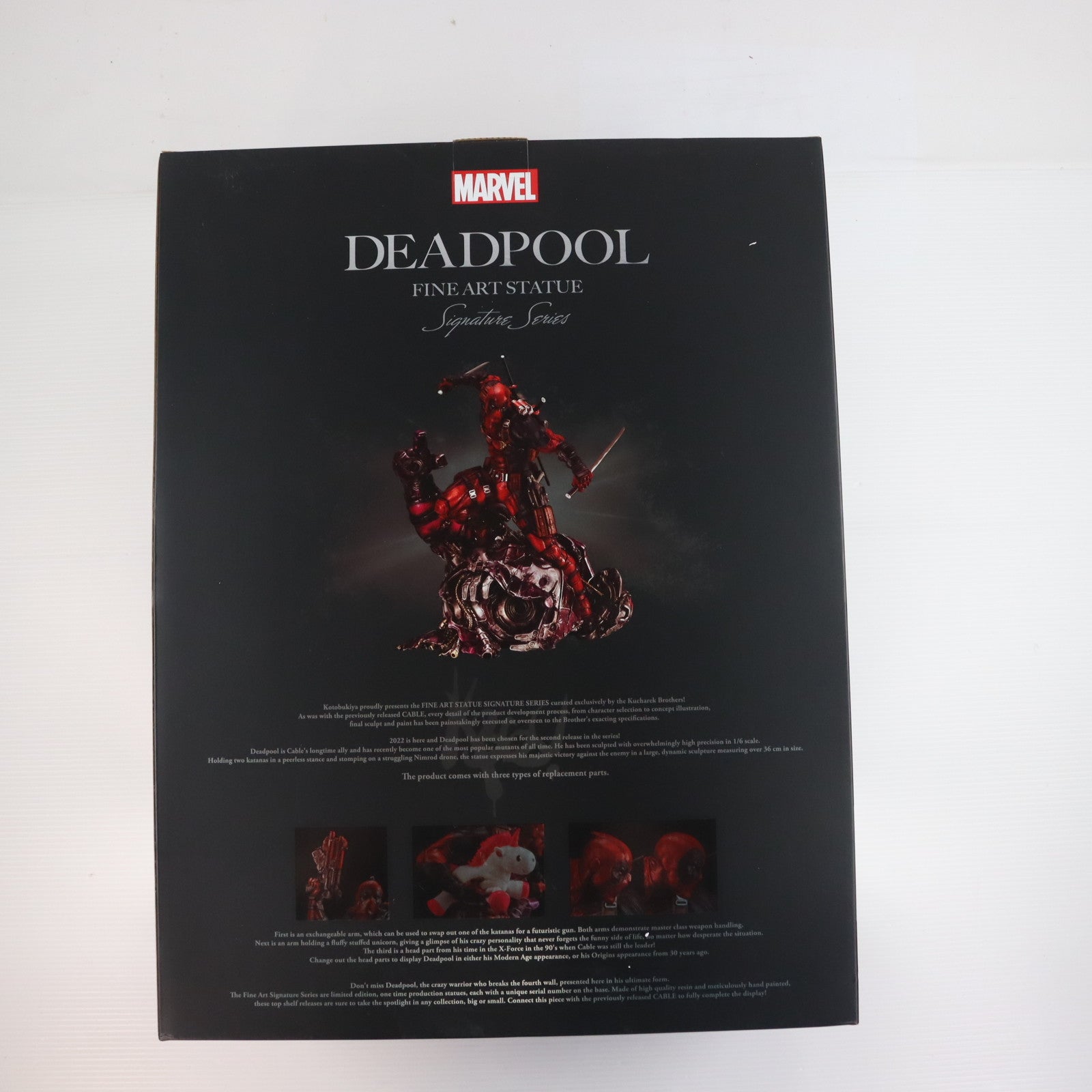 【中古即納】[FIG] デッドプール FINE ART STATUE シグネチャーシリーズ Feat. Kucharek Brothers MARVEL UNIVERSE(マーベルユニバース) 1/6 完成品 フィギュア(MK362) コトブキヤ(20230126)