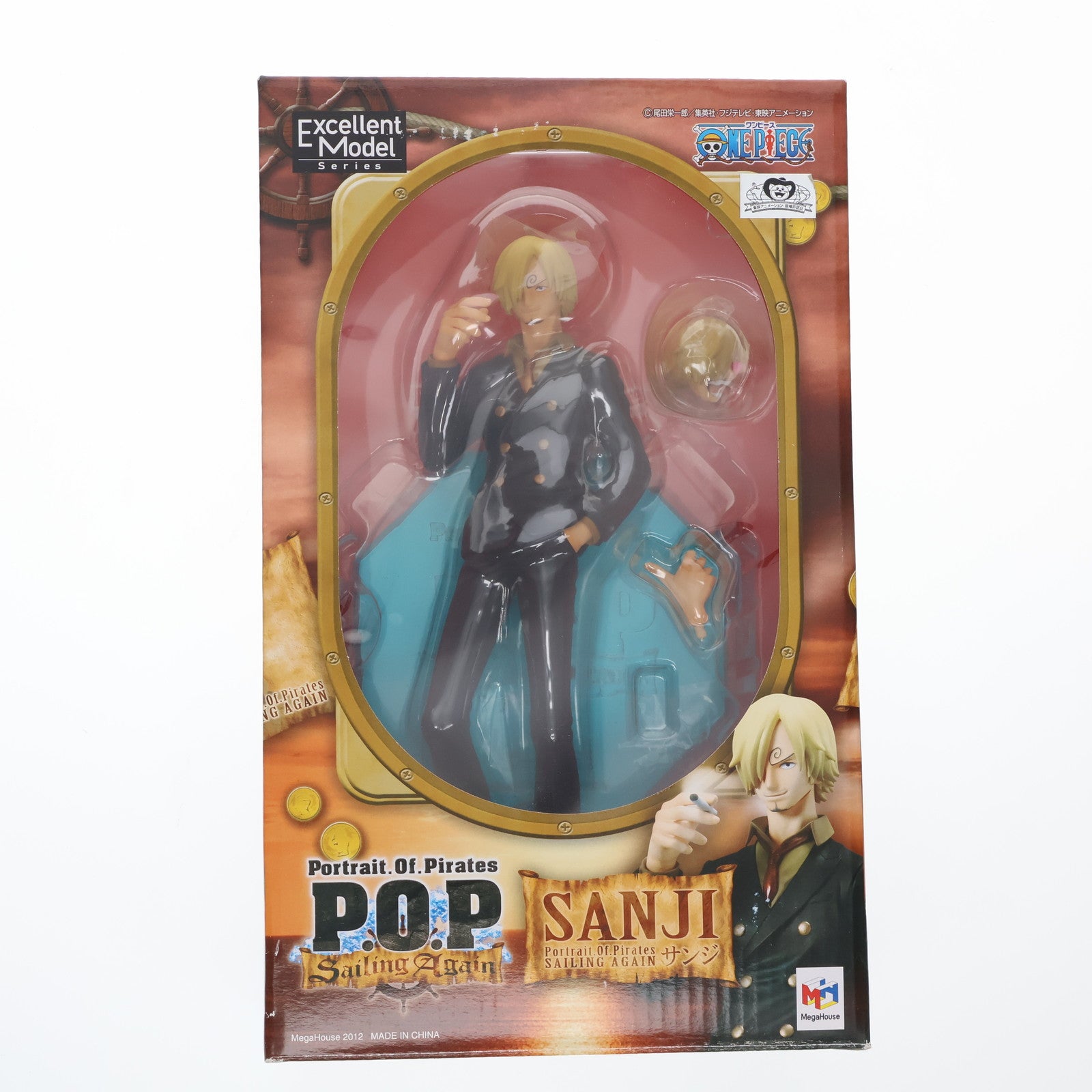 【中古即納】[FIG] Portrait.Of.Pirates P.O.P Sailing Again サンジ ONE PIECE(ワンピース) 1/8 完成品 フィギュア メガハウス(20121201)