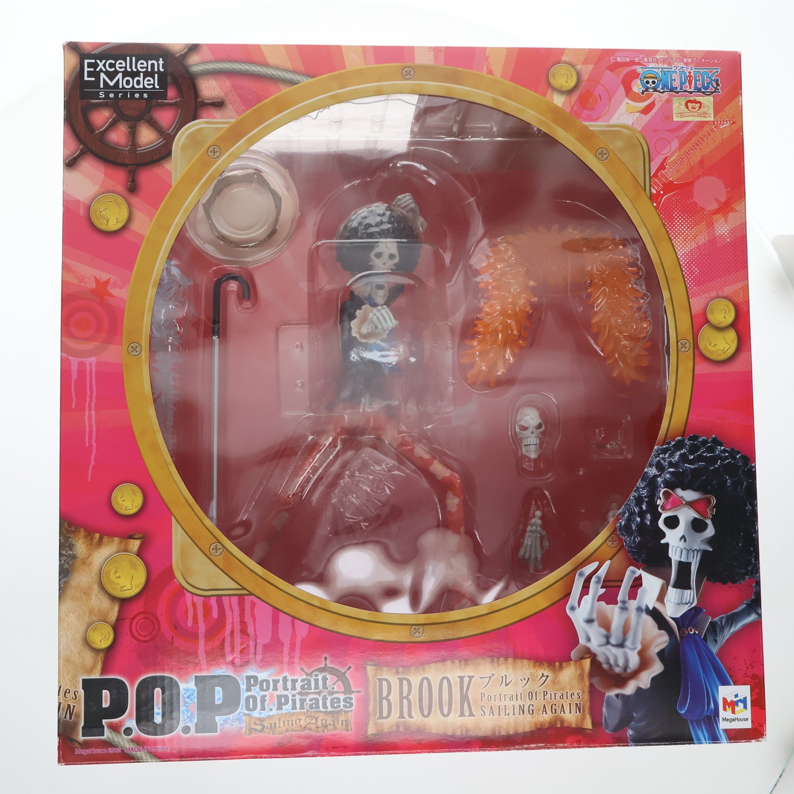 【中古即納】[FIG] Portrait.Of.Pirates P.O.P Sailing Again ブルック ONE PIECE(ワンピース) 1/8 完成品 フィギュア メガハウス(20120901)