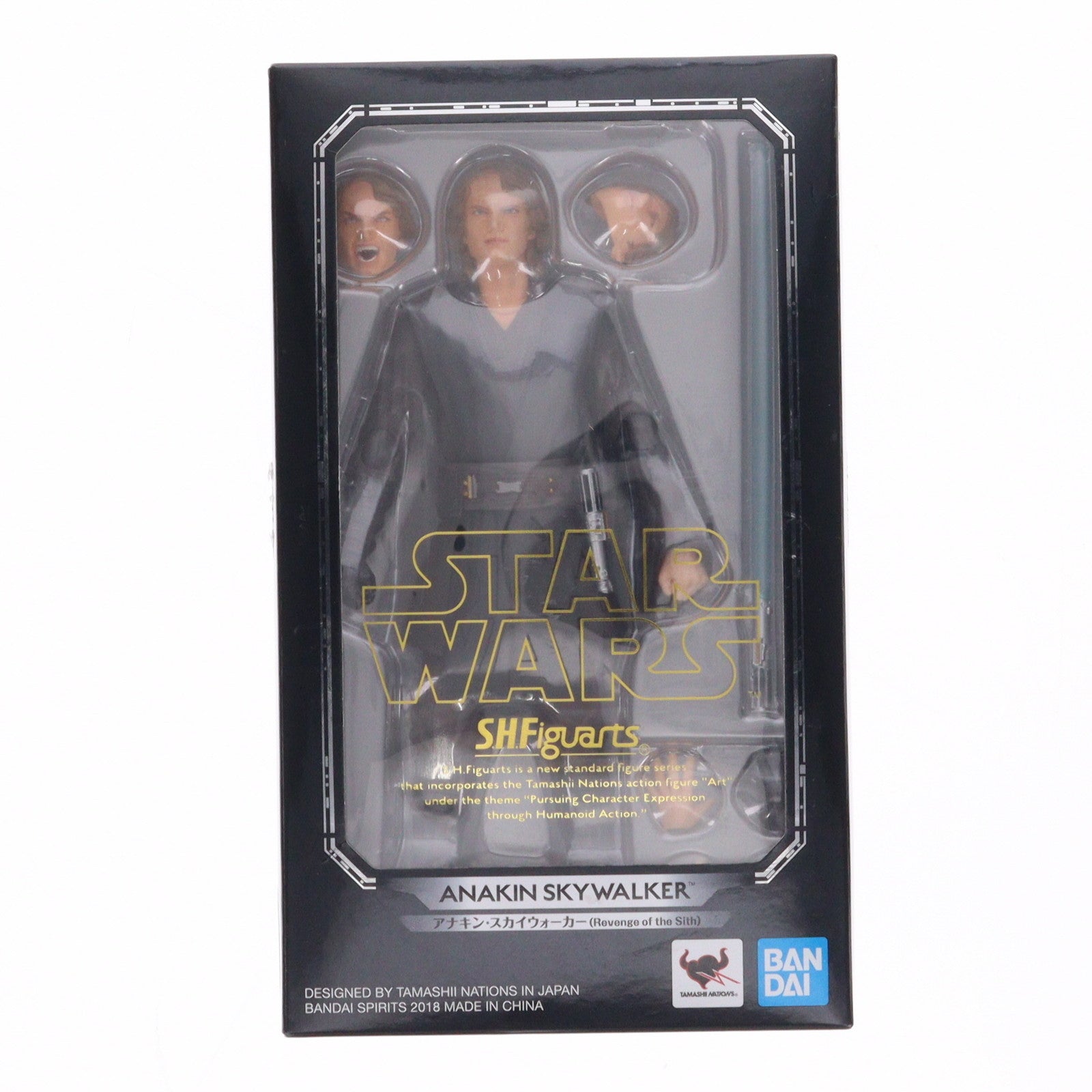 【中古即納】[FIG] S.H.Figuarts(フィギュアーツ) アナキン・スカイウォーカー(Revenge of the Sith) STAR WARS(スター・ウォーズ) エピソード3/シスの復讐 完成品 可動フィギュア バンダイスピリッツ(20180929)