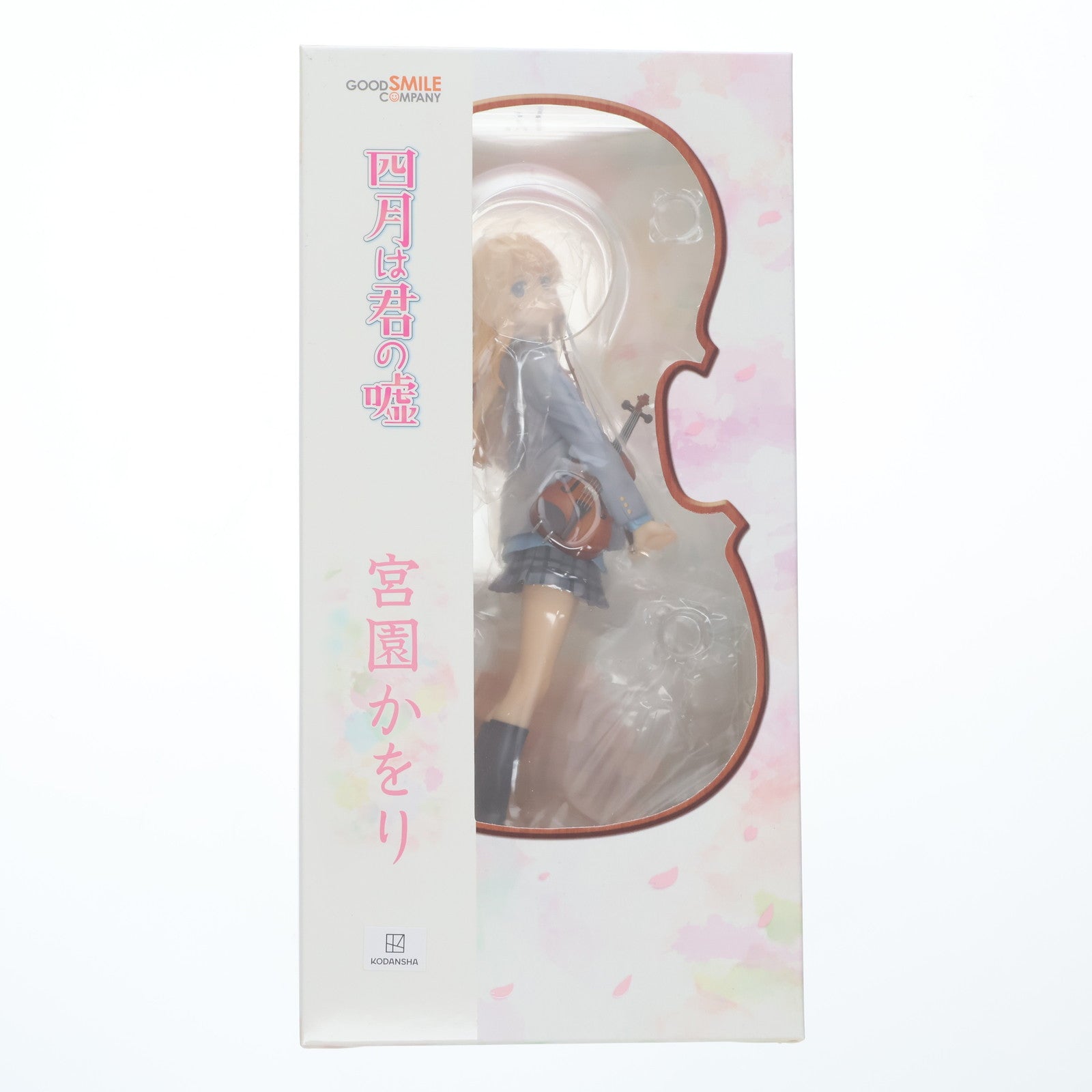 【中古即納】[FIG] (再々販) GOODSMILE ONLINE SHOP購入特典付属 宮園かをり(みやぞのかをり) 四月は君の嘘 1/8 完成品 フィギュア グッドスマイルカンパニー(20241231)