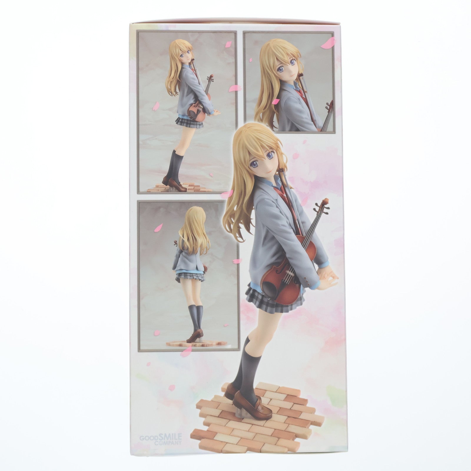 【中古即納】[FIG] (再々販) GOODSMILE ONLINE SHOP購入特典付属 宮園かをり(みやぞのかをり) 四月は君の嘘 1/8 完成品 フィギュア グッドスマイルカンパニー(20241231)