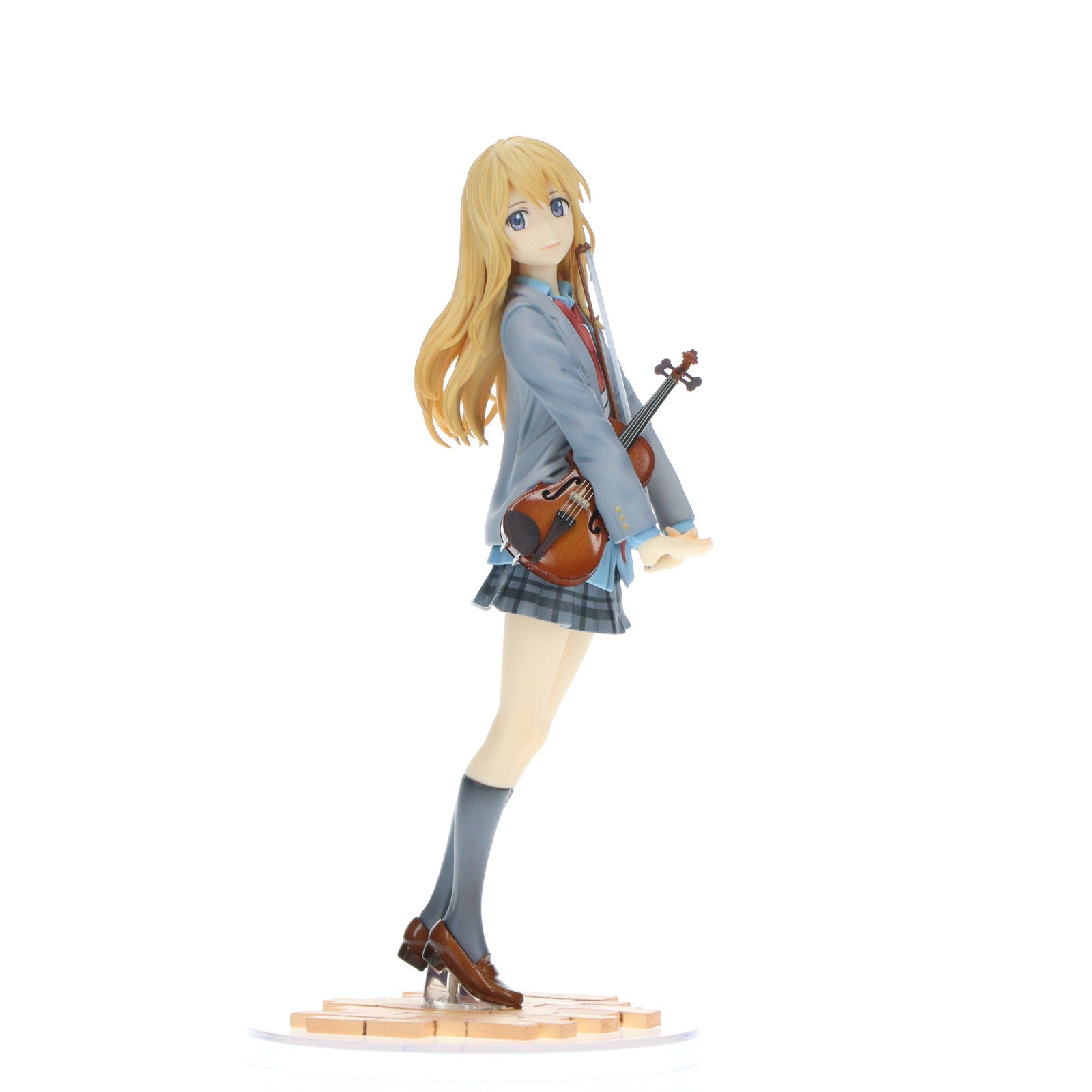 【中古即納】[FIG] (再々販) GOODSMILE ONLINE SHOP購入特典付属 宮園かをり(みやぞのかをり) 四月は君の嘘 1/8 完成品 フィギュア グッドスマイルカンパニー(20241231)
