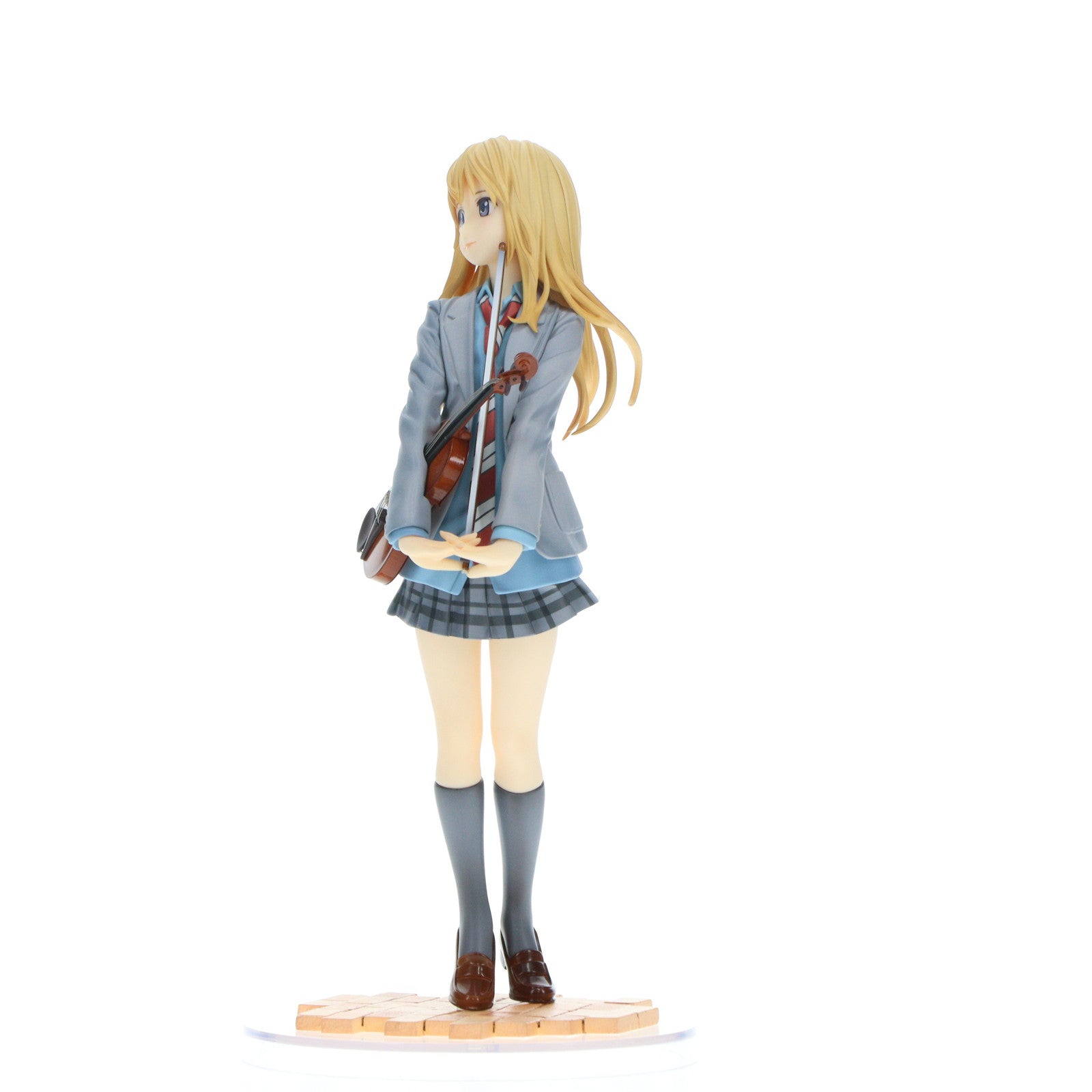 【中古即納】[FIG] (再々販) GOODSMILE ONLINE SHOP購入特典付属 宮園かをり(みやぞのかをり) 四月は君の嘘 1/8 完成品 フィギュア グッドスマイルカンパニー(20241231)