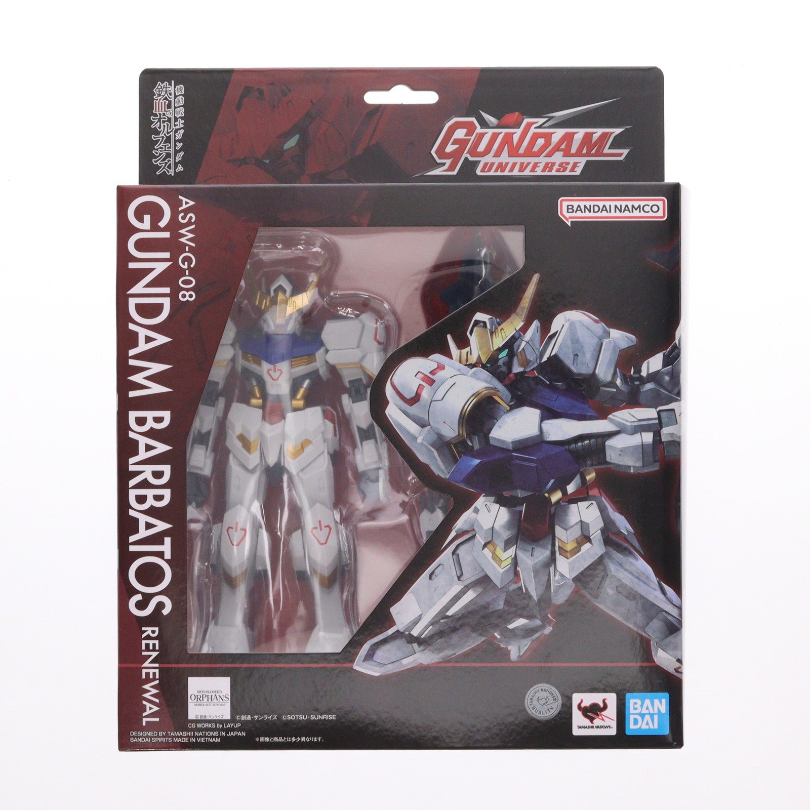 【中古即納】[FIG] GUNDAM UNIVERSE(ガンダムユニバース) ASW-G-08 GUNDAM BARBATOS RENEWAL(ガンダムバルバトス) 機動戦士ガンダム 鉄血のオルフェンズ 完成品 可動フィギュア バンダイスピリッツ(20251025)